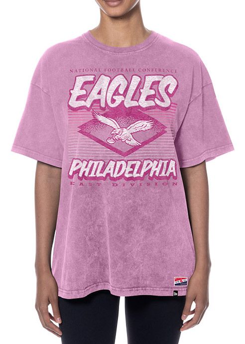 New Era Women's Philadelphia Eagles Pastel Pink Washed T-Shirt