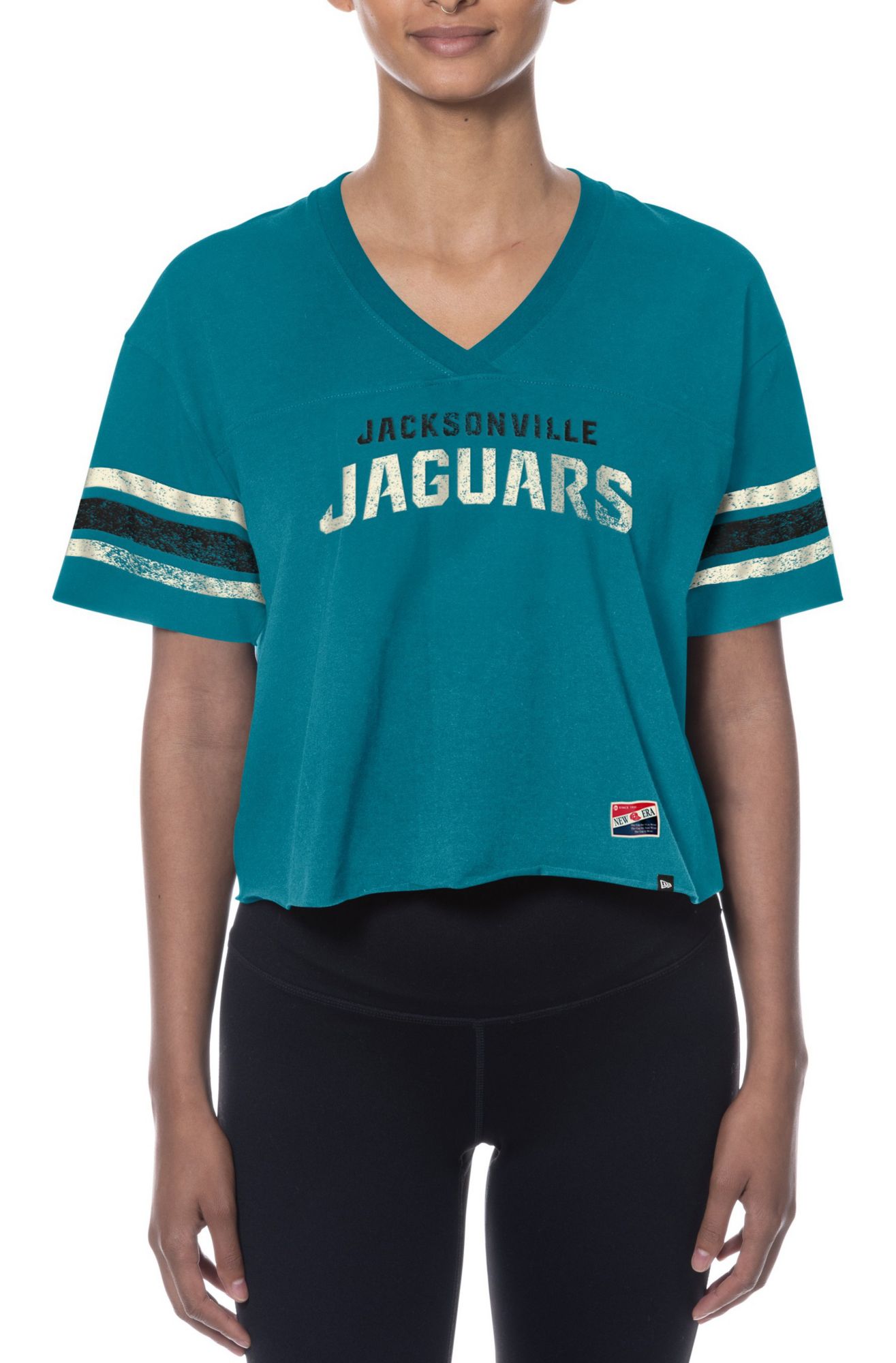 New Era Women's Jacksonville Jaguars Turquoise Sporty T-Shirt