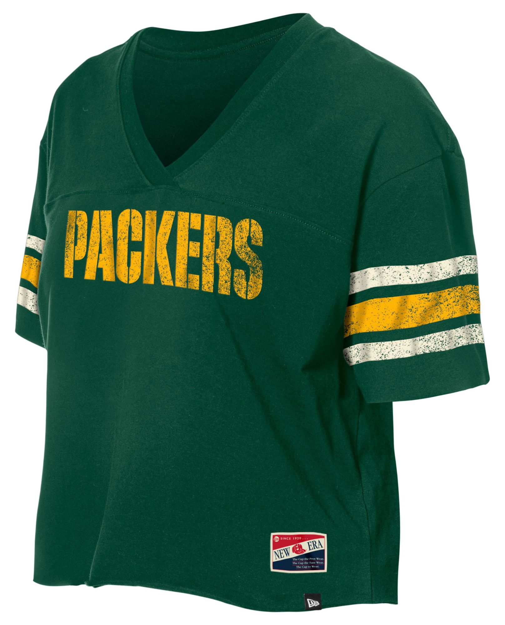 New Era Women's Green Bay Packers Dark Green Sporty T-Shirt