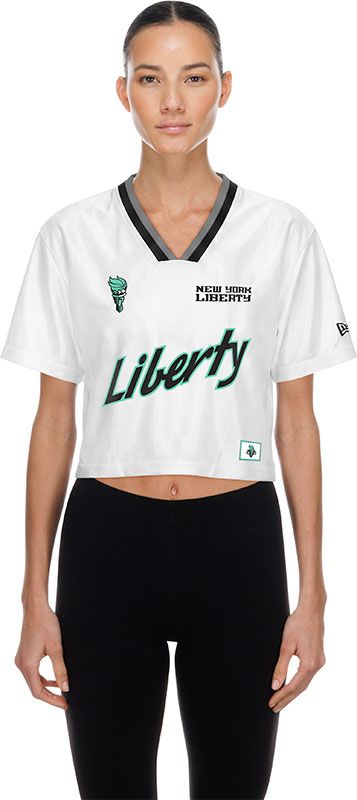 New Era Women's New York Liberty White Jersey T-Shirt