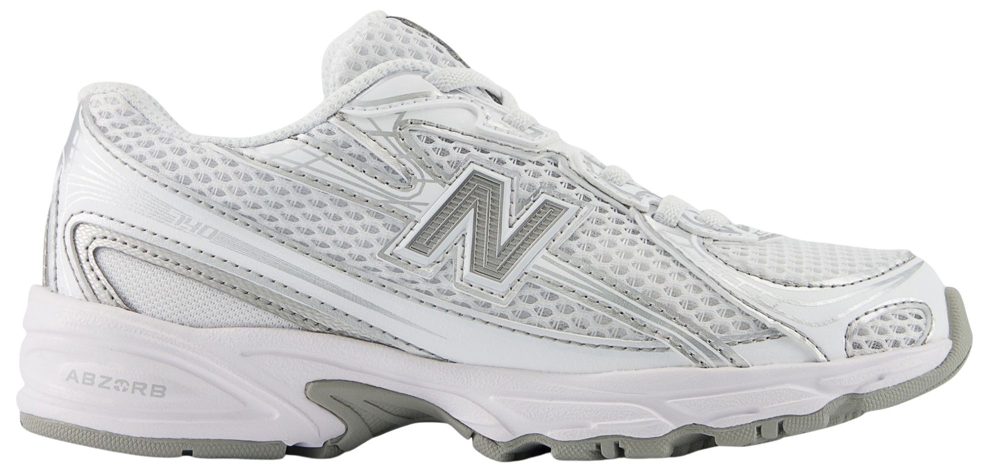 White/Silver Metallic