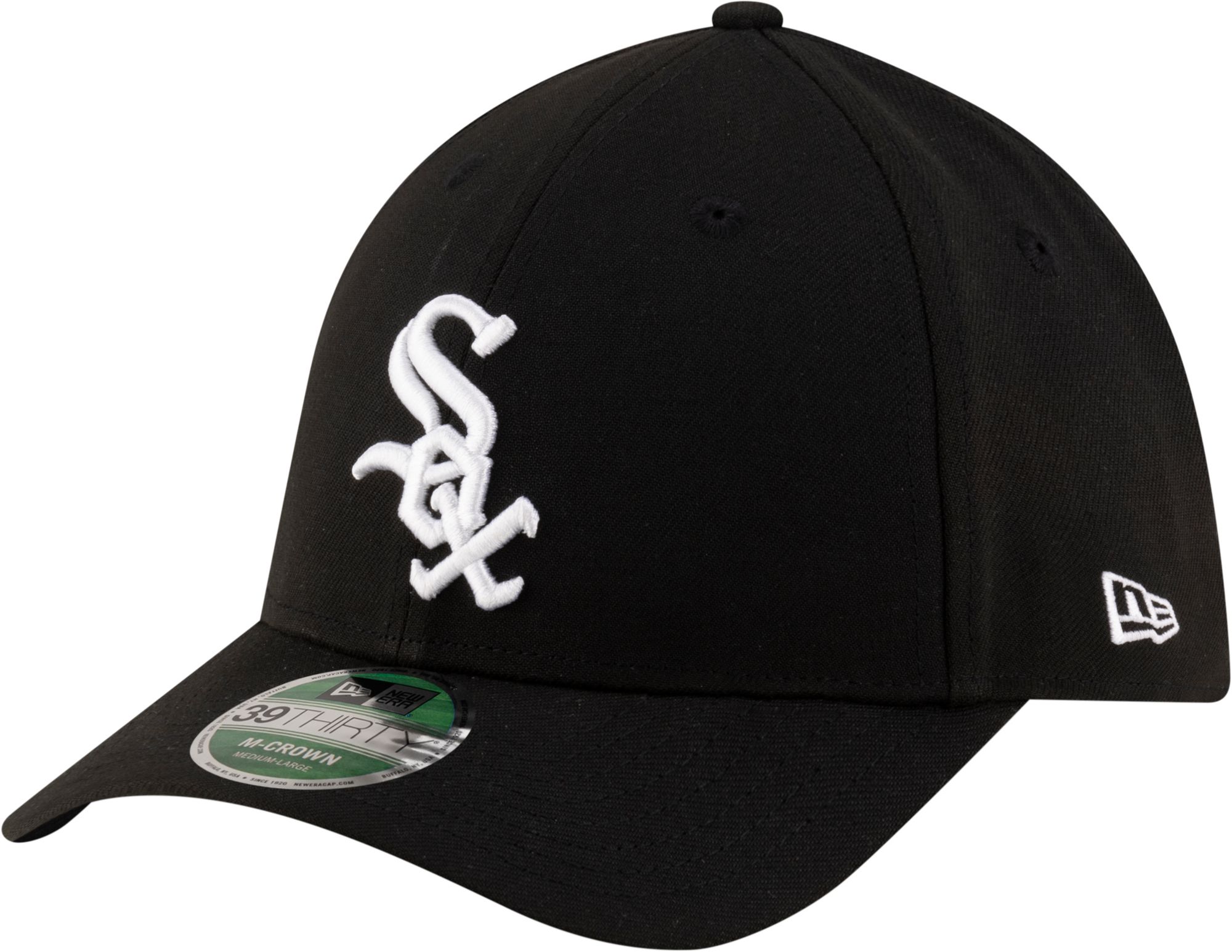 New Era Youth Chicago White Sox Black Game 39Thirty Replica Player Hat
