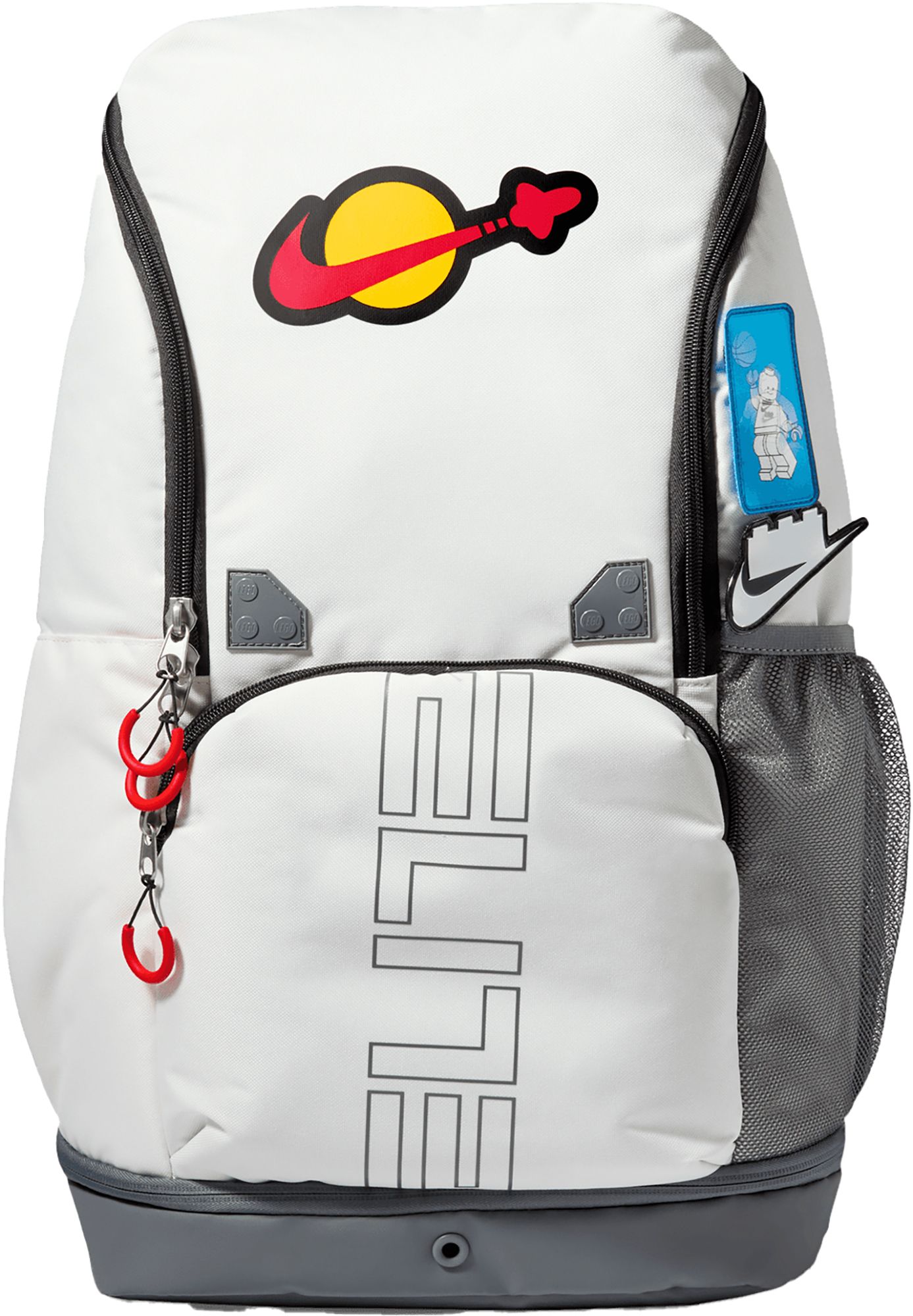 Men's Nike Varsity Elite Project Backpack - Men's Sail/Rush Red/Smoke Grey