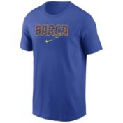FC Barcelona Nike シャツ ネイビー Nike Adult FC Barcelona Navy Logo T-Shirt | Dick's Sporting
