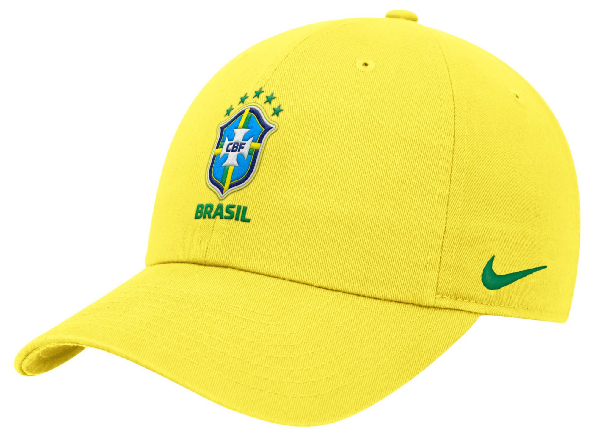Nike Adult Brazil 2026 Yellow Core Crest Adjustable Dad Hat