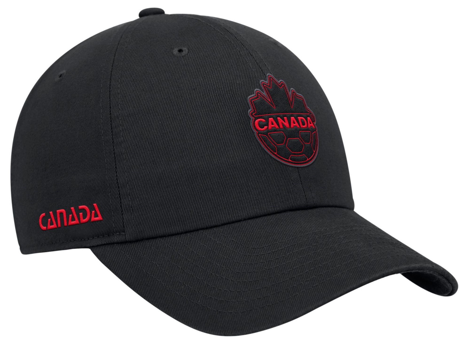 Nike Adult Canada Black Team Crest Dad Hat