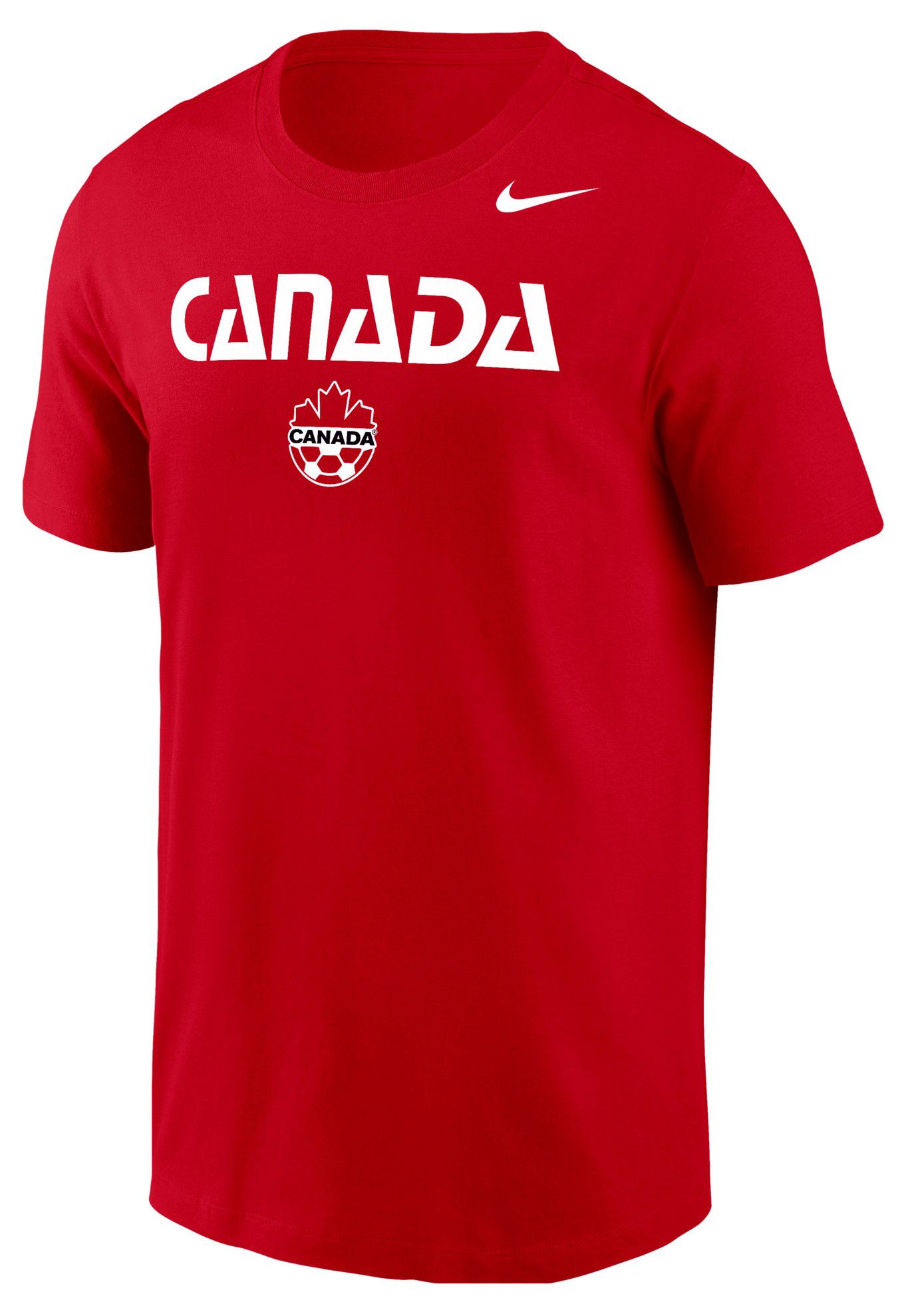 Nike Adult Canada Red Wordmark Crest T-Shirt