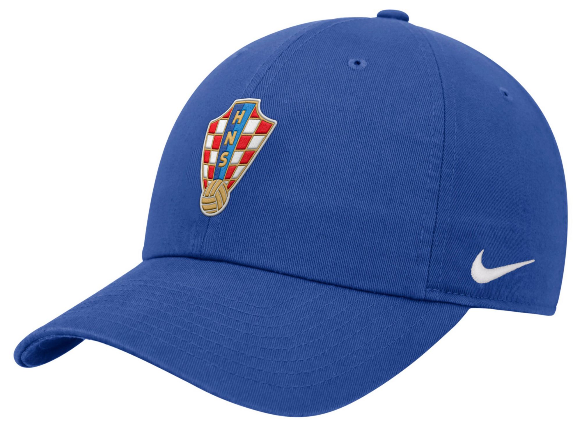 Nike Adult Croatia 2026 Royal Blue Core Crest Adjustable Dad Hat