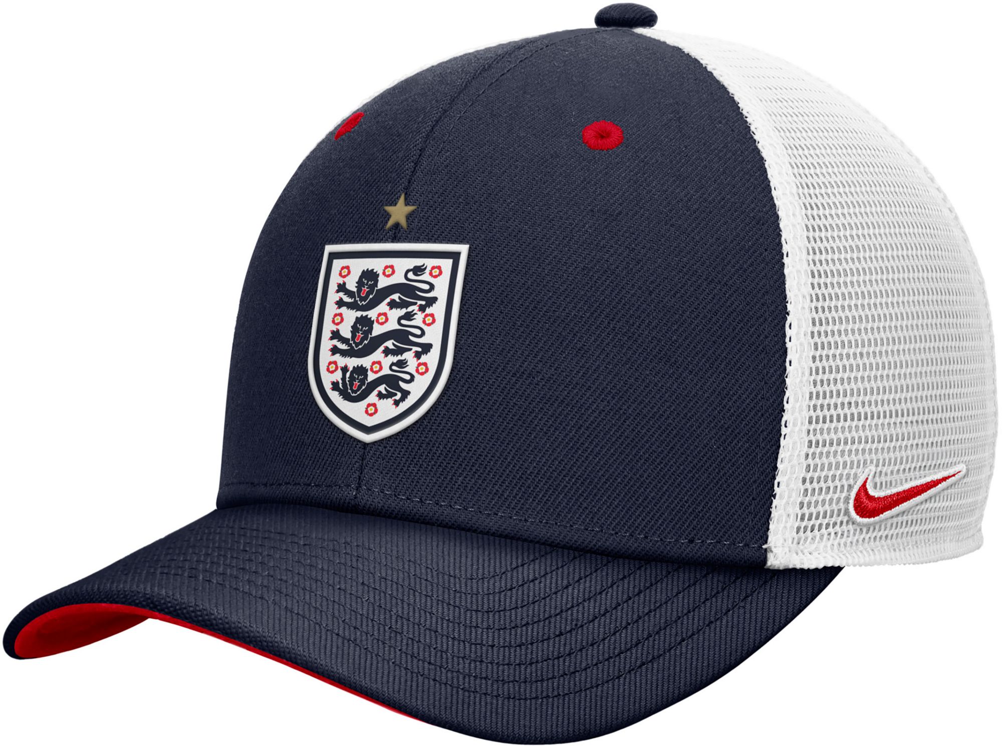 Nike Adult England 2026 Navy Crest Adjustable Trucker Hat