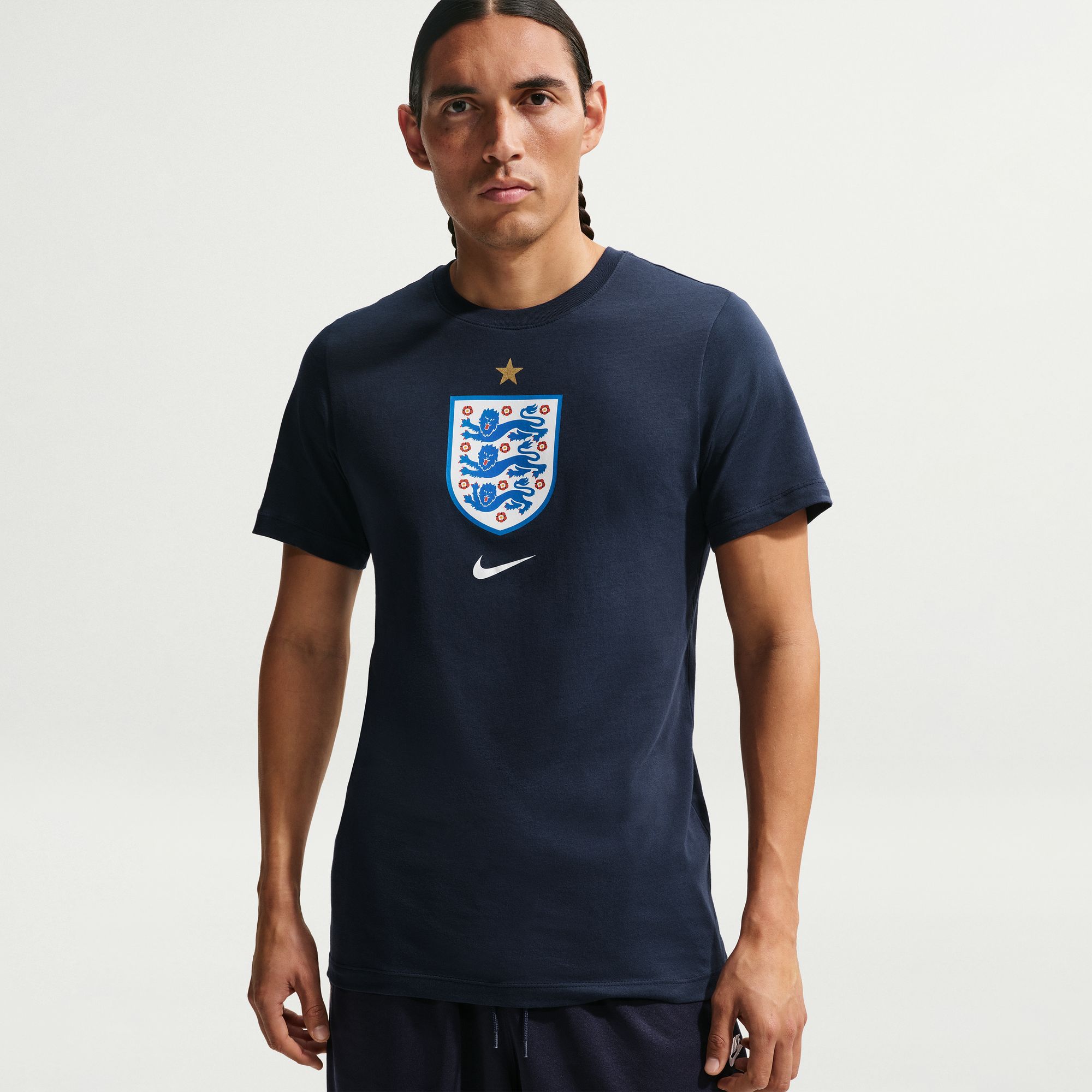 Nike Adult England 2026 Navy Home Crest T-Shirt