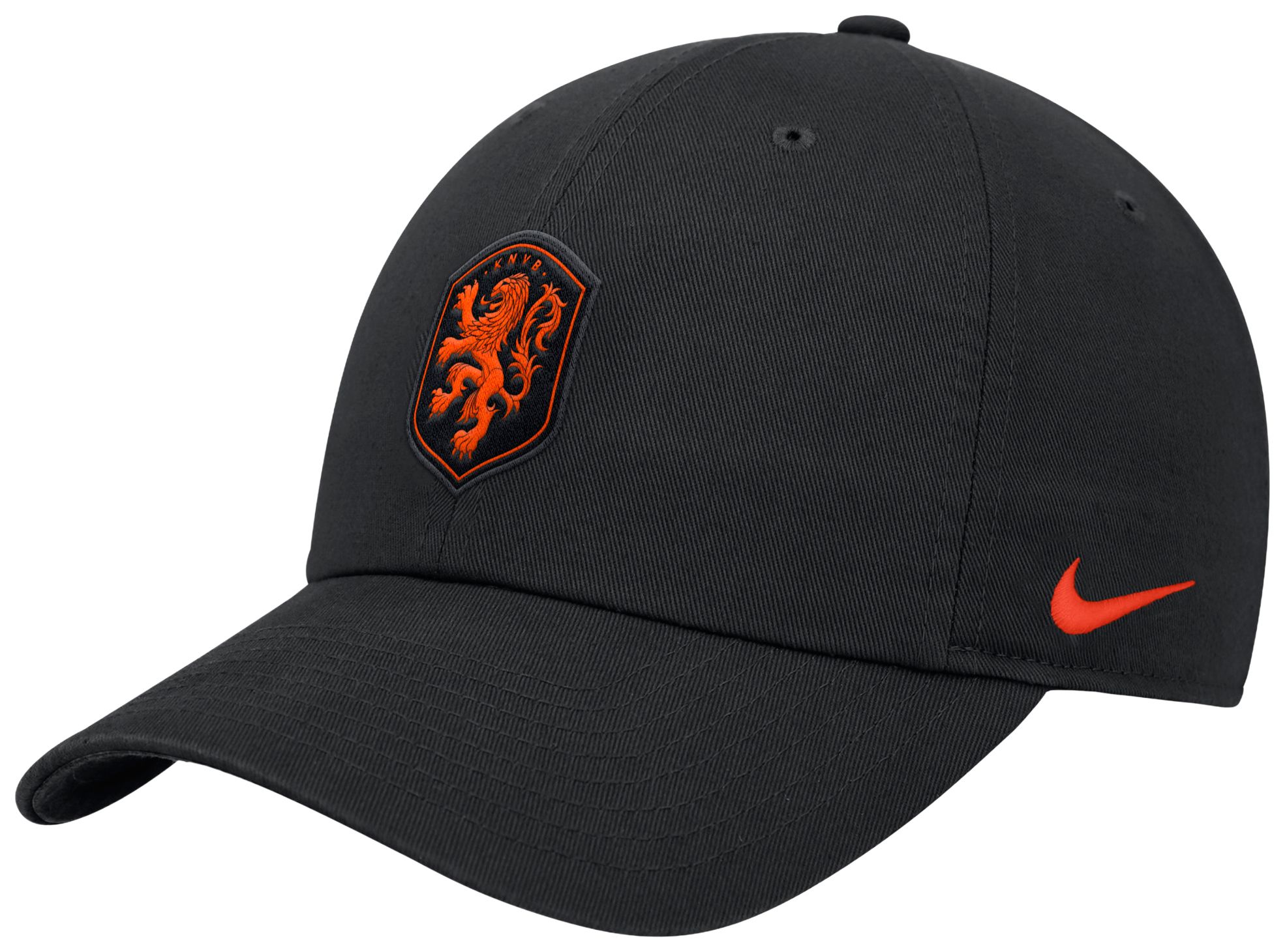 Nike Adult Netherlands 2026 Black Core Crest Adjustable Dad Hat