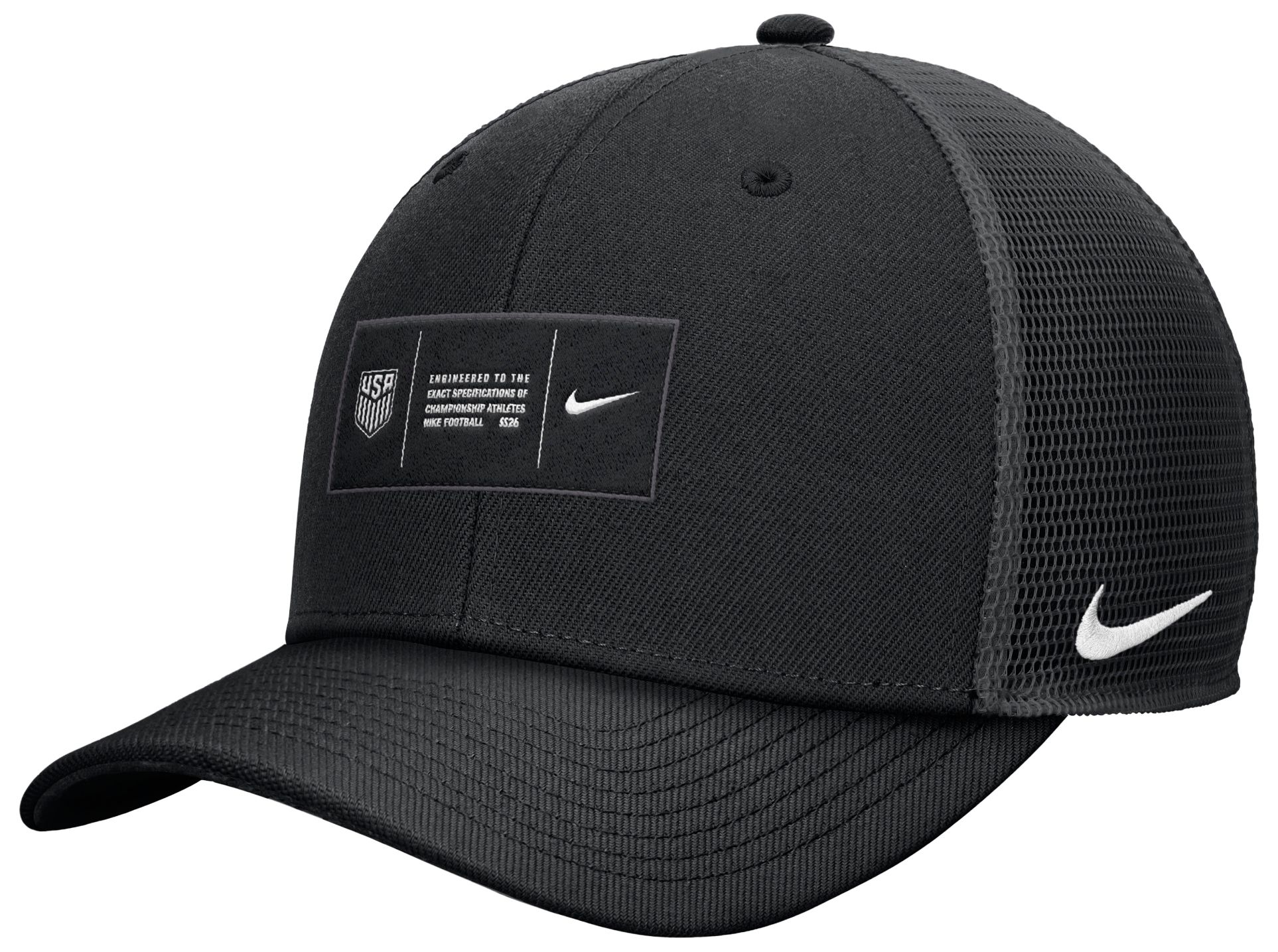 Nike Adult USMNT 2026 Black Badge Adjustable Trucker Hat