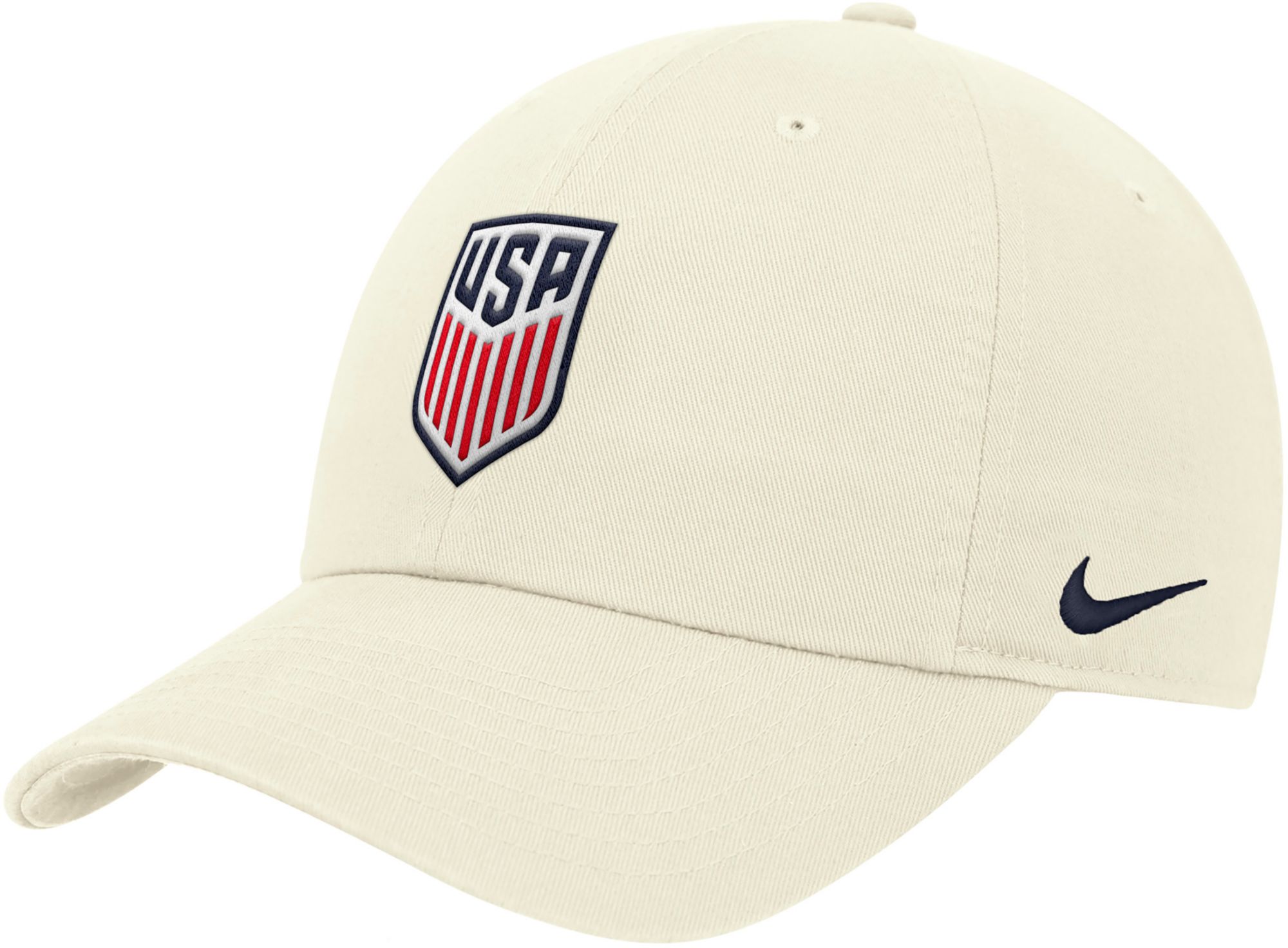 Nike Adult USMNT 2026 Off White Core Crest Adjustable Dad Hat