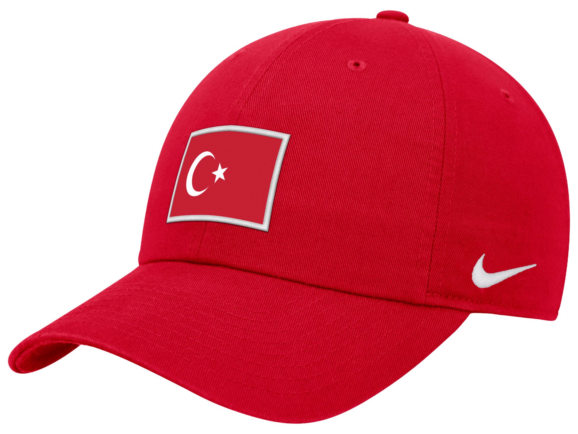 Nike Adult Turkey 2026 Red Core Crest Adjustable Dad Hat