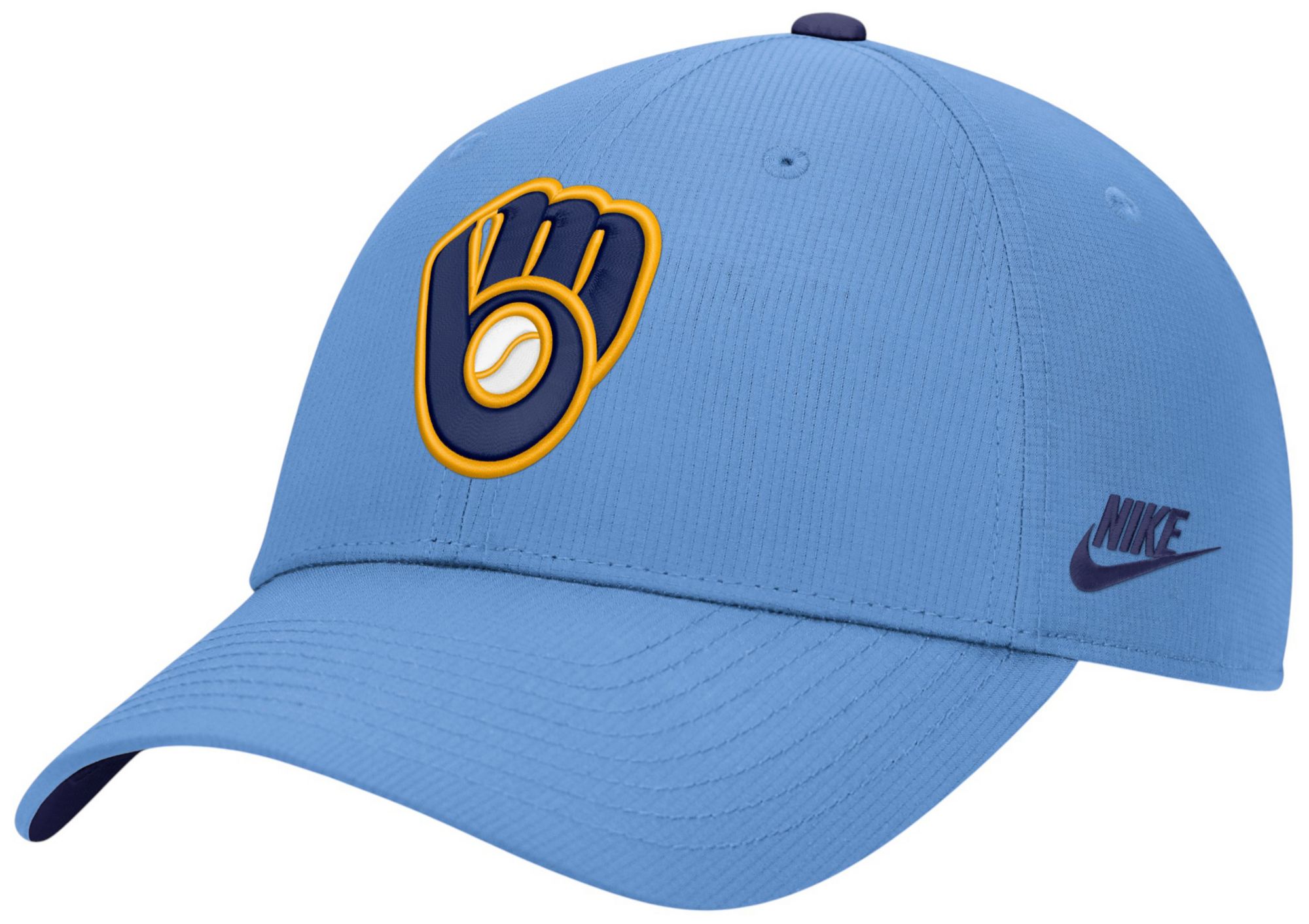 Nike Adult Milwaukee Brewers Light Blue Cooperstown Club Cap