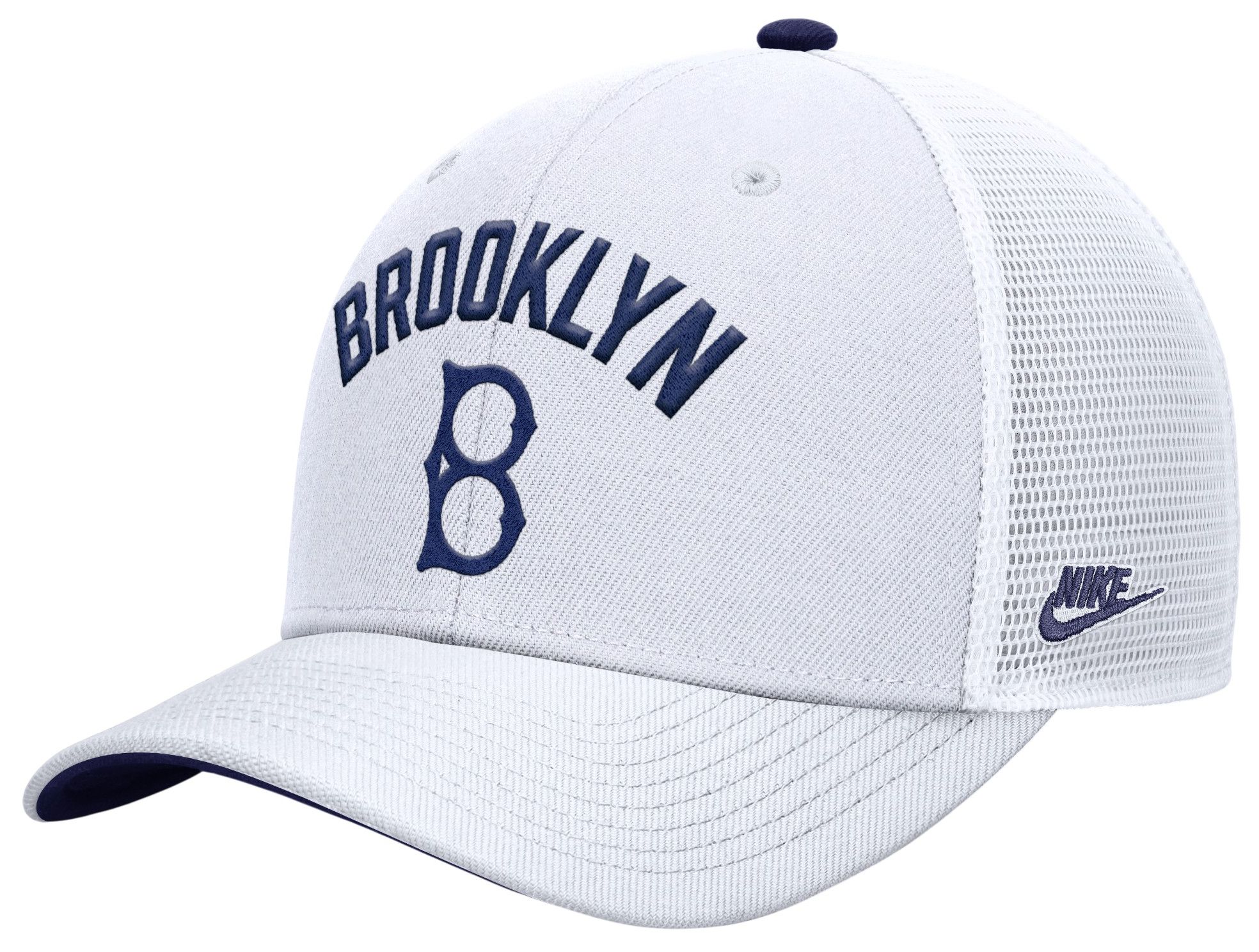 Nike Adult Los Angeles Dodgers White Rise Trucker Hat