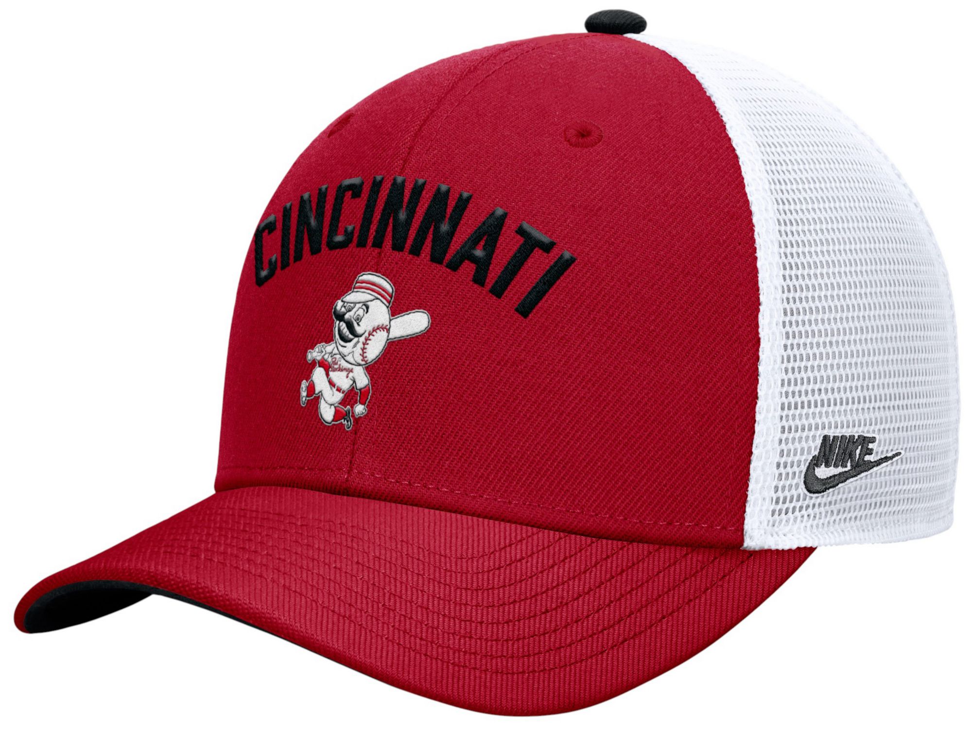 Nike Adult Cincinnati Reds Red Rise Trucker Hat