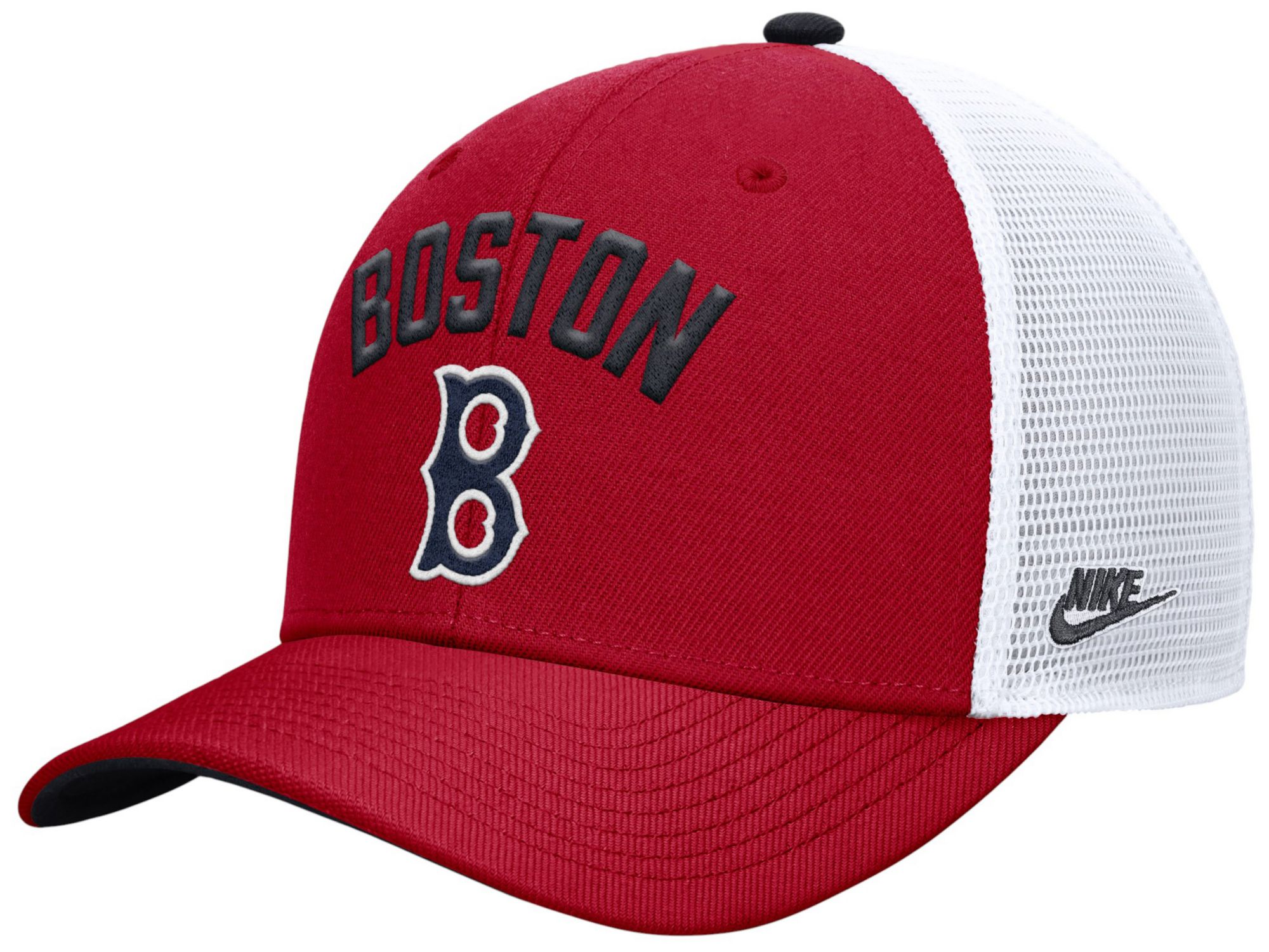 Nike Adult Boston Red Sox Red Rise Trucker Hat