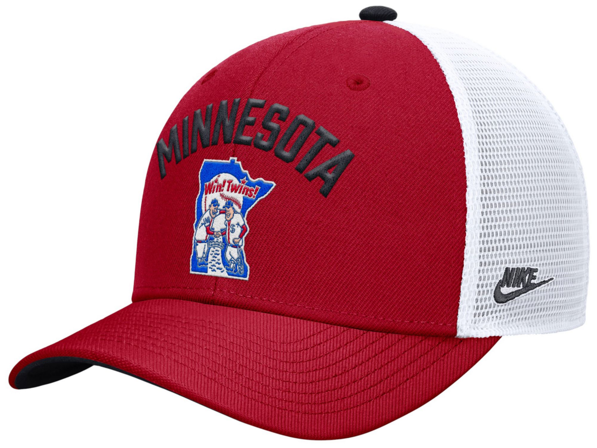 Nike Adult Minnesota Twins Red Rise Trucker Hat