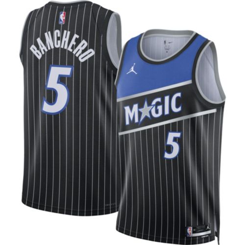 Jordan Adult Orlando Magic Jalen Suggs #4 Black Swingman Statement