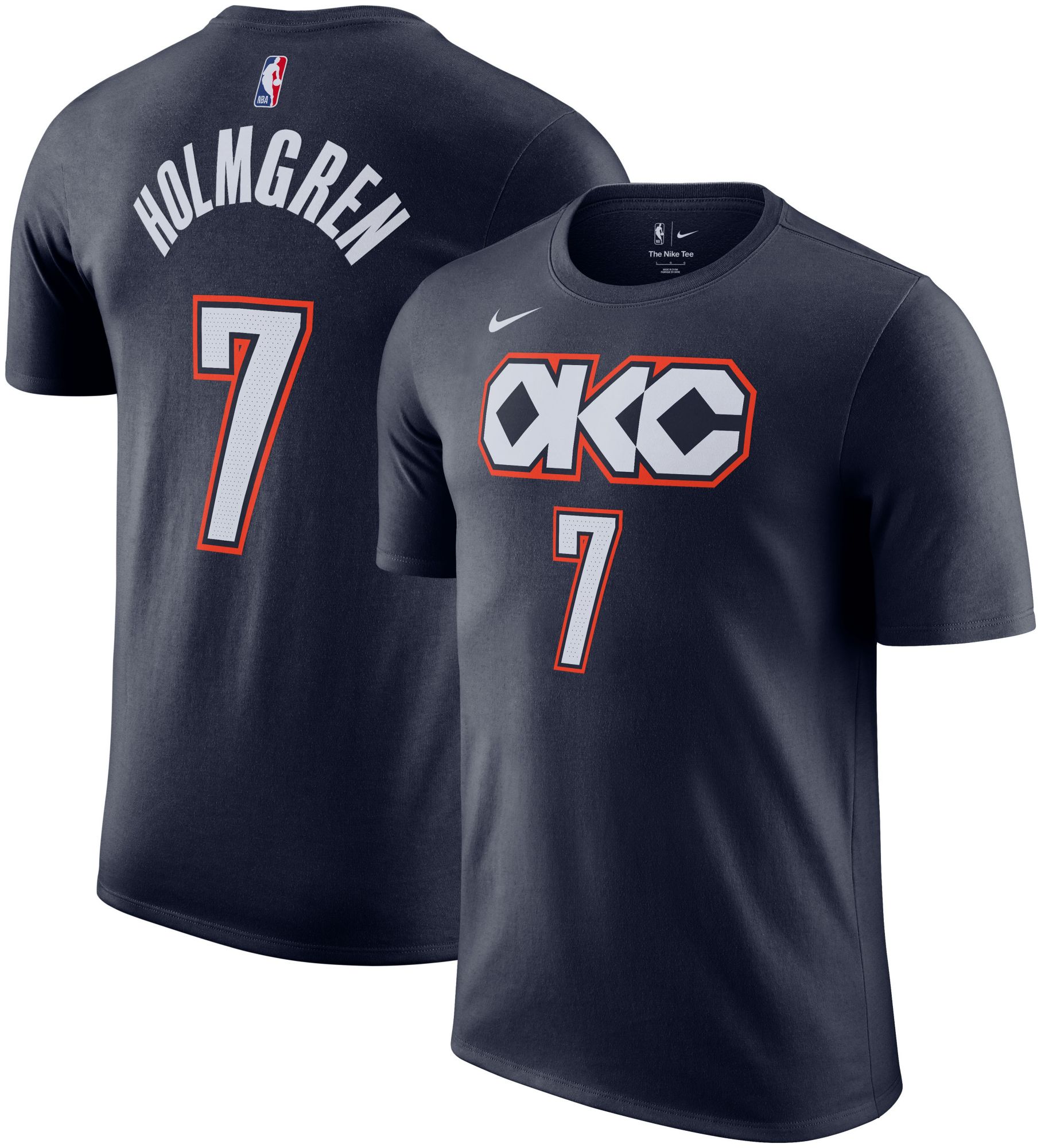Nike Adult 2025-26 City Edition Oklahoma City Thunder Chet Holmgren #7 T-Shirt