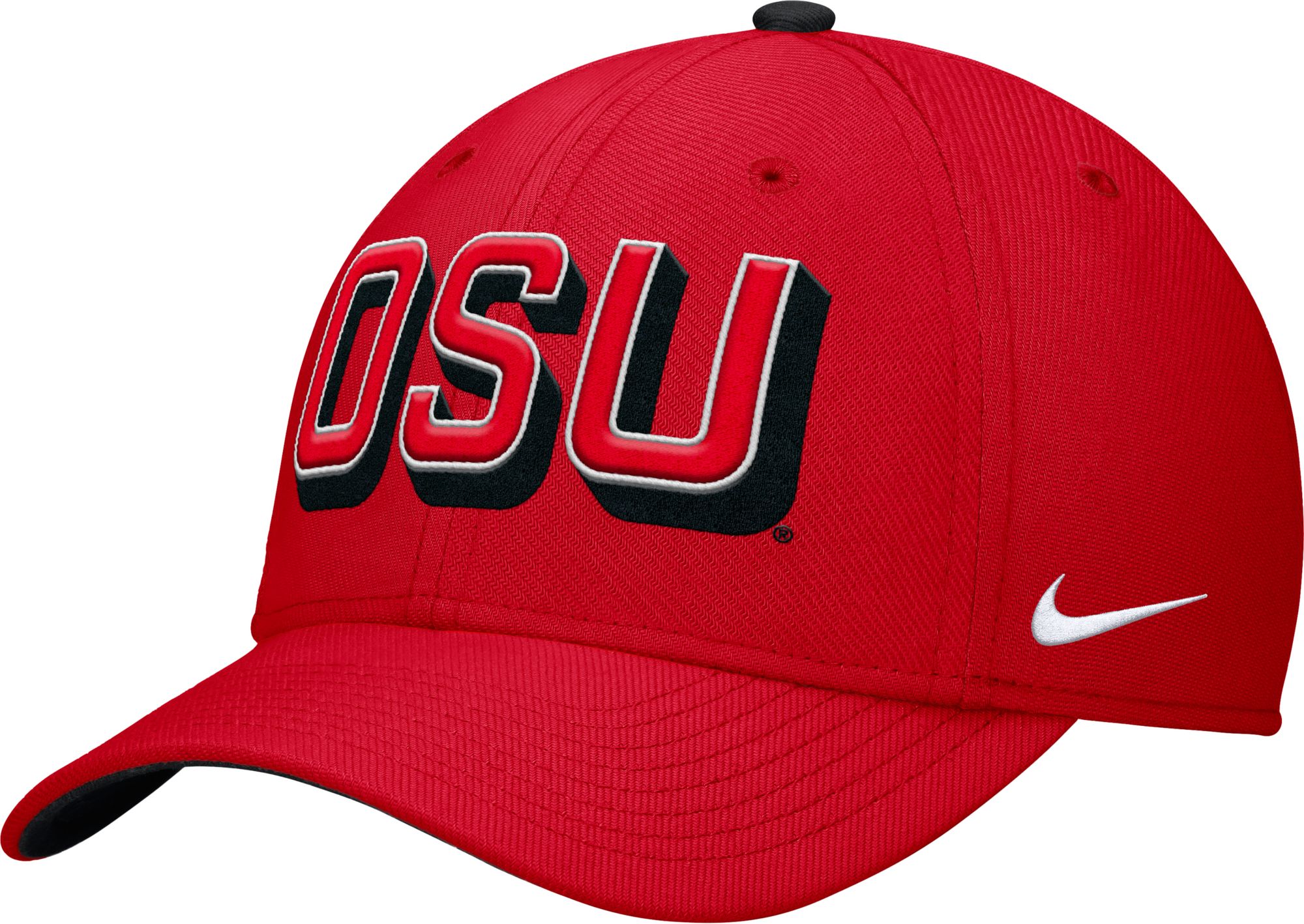 Nike Adult Ohio State Buckeyes University Red Swooshflex Hat
