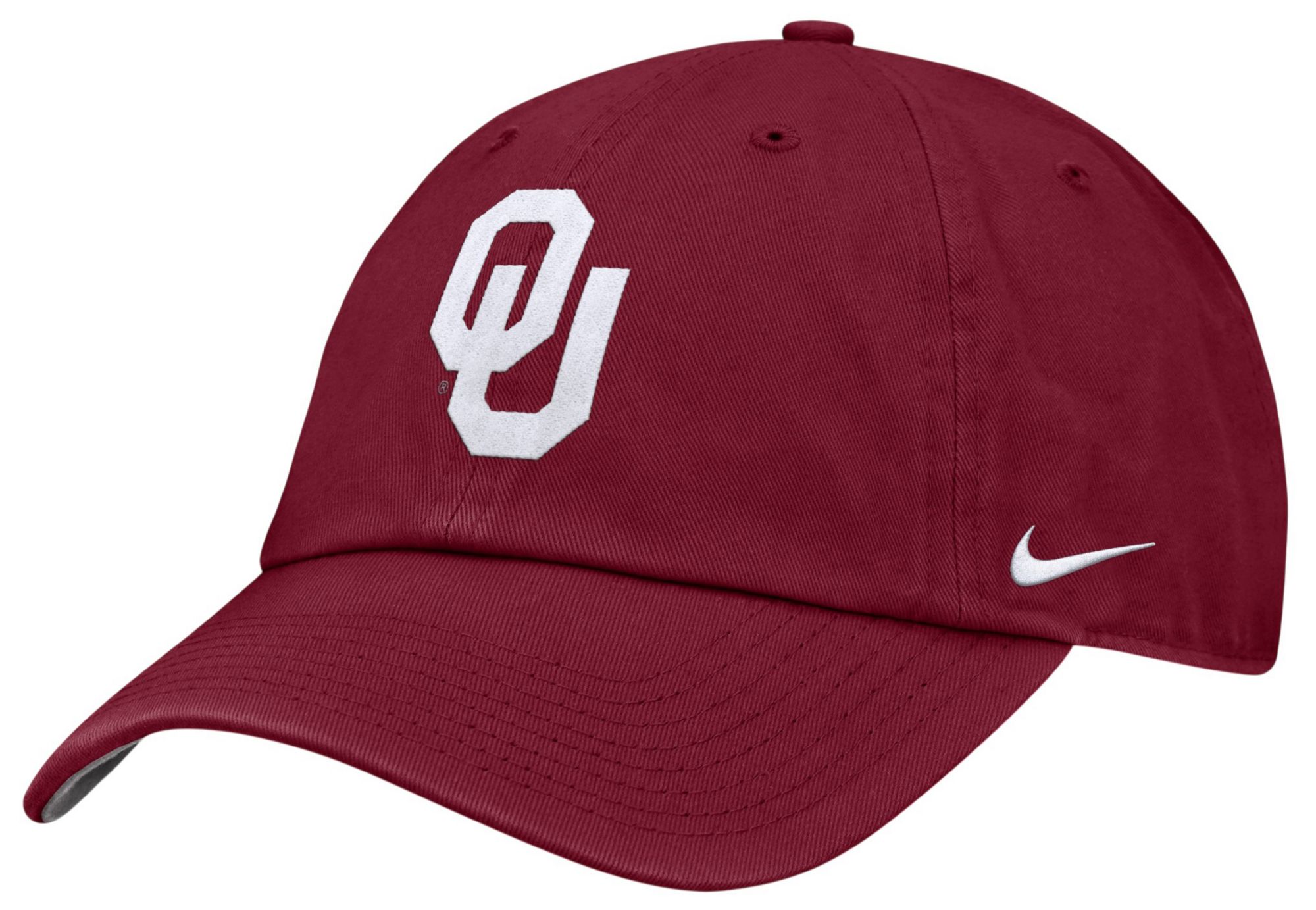 Nike Adult Oklahoma Sooners Team Crimson Unstructured Tri-Glide Adjustable Hat
