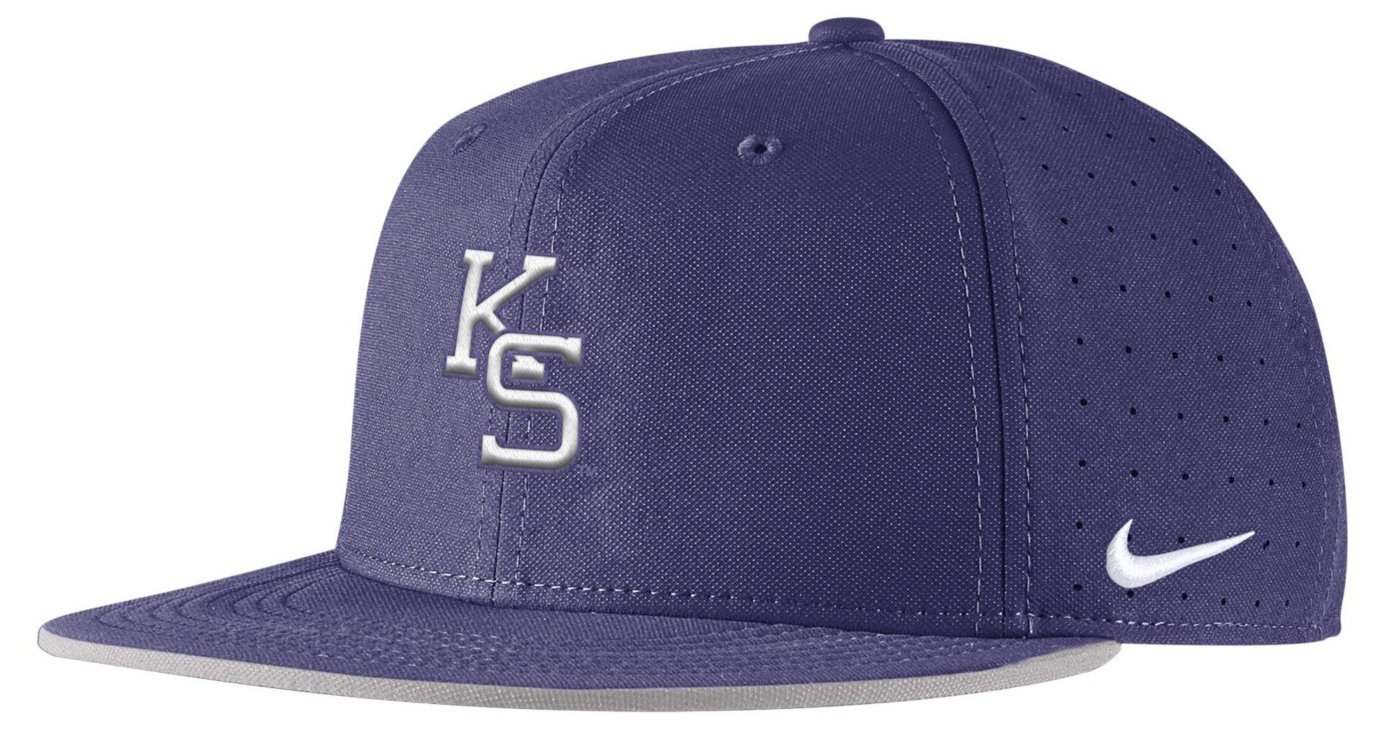 Nike Adult Kansas State Wildcats Purple Aero Fitted Hat