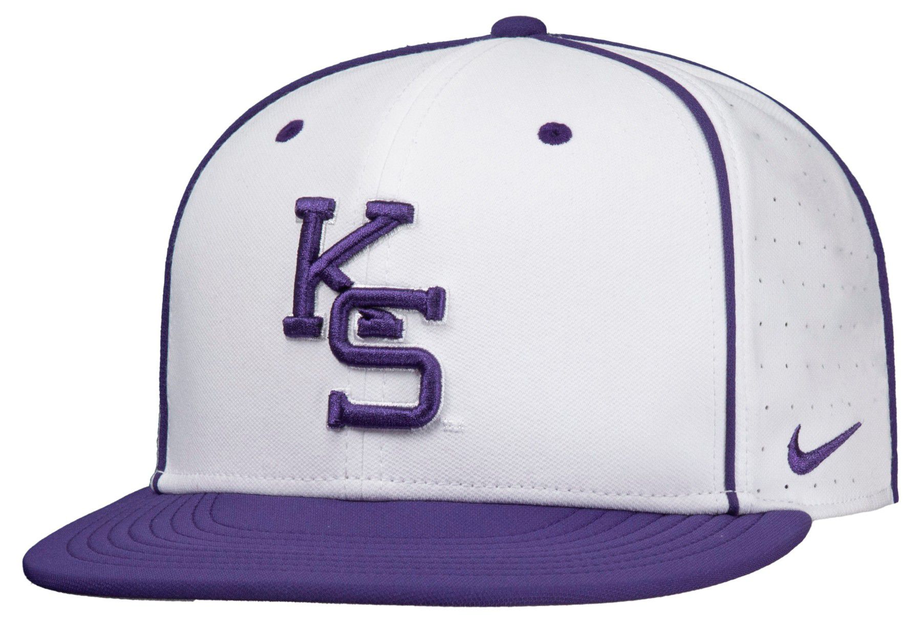Nike Adult Kansas State Wildcats White Aero Fitted Hat