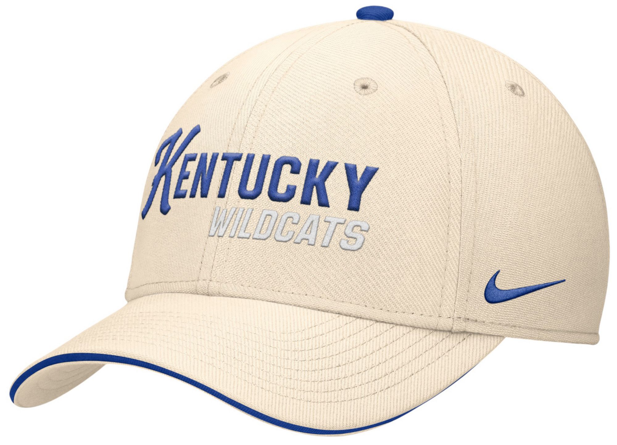 Nike Adult Kentucky Wildcats Natural Rise Primetime Swooshflex Cap