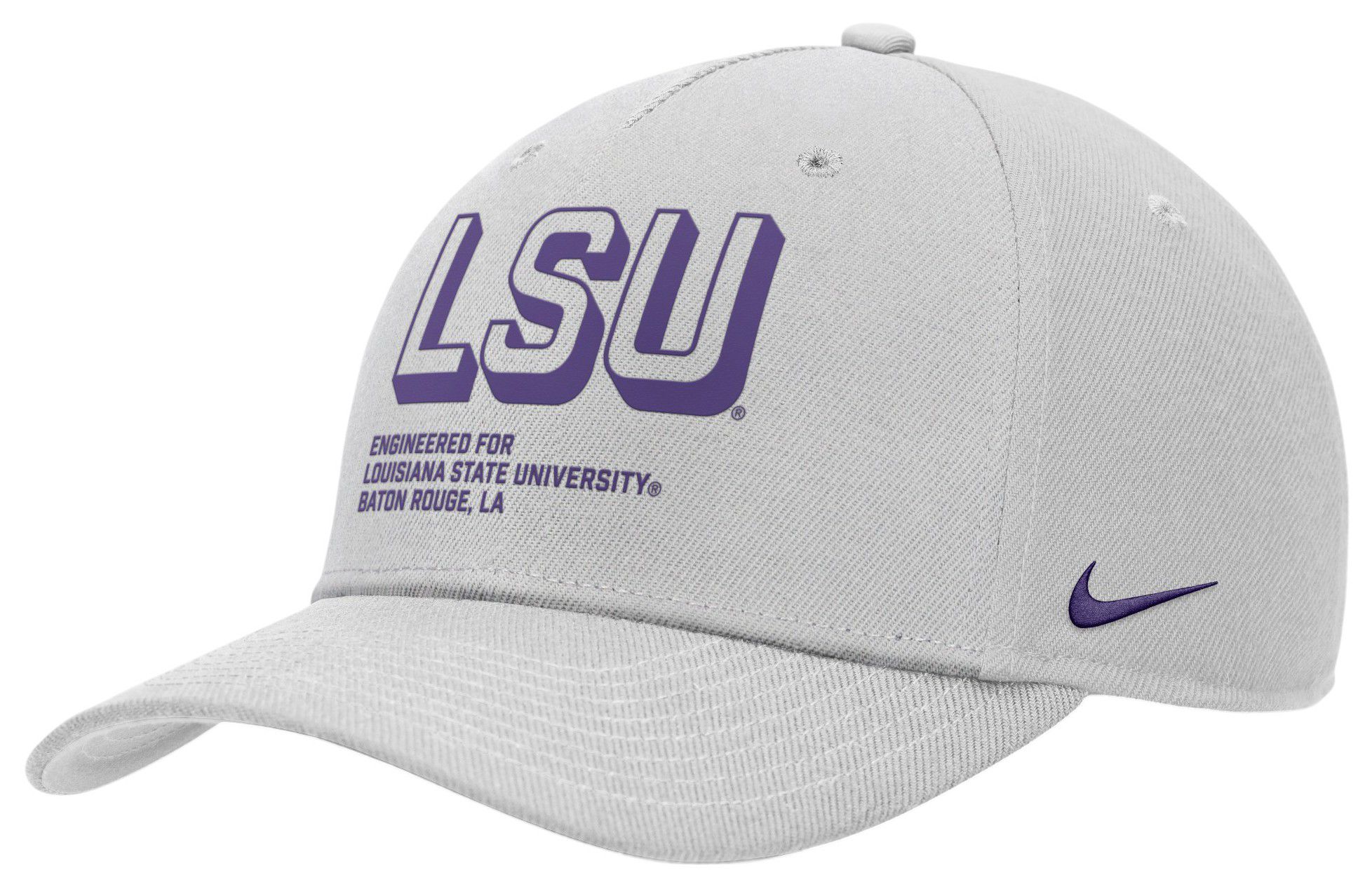 Nike Adult LSU Tigers Photon Dust 'Engineered For' Rise Adjustable Hat