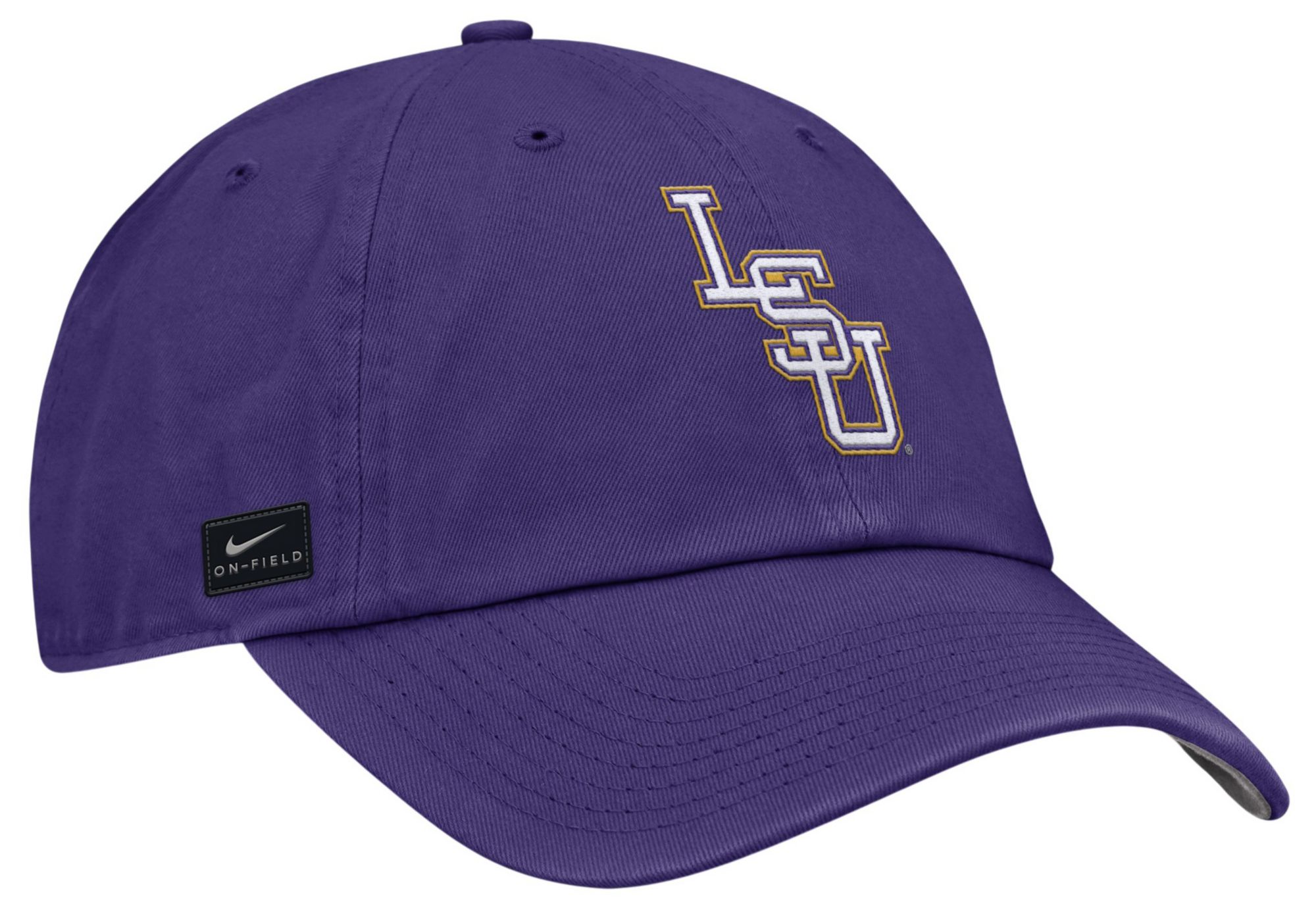 Nike Adult LSU Tigers Court Purple Unstructured Tri-Glide Adjustable Hat