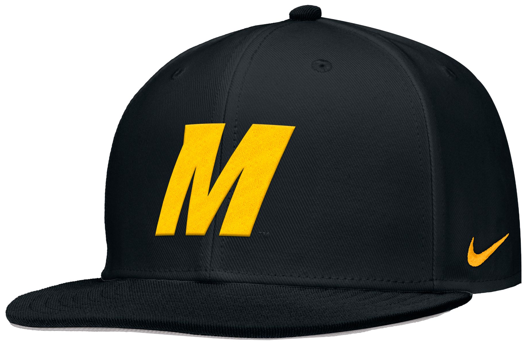 Nike Adult Missouri Tigers Black Pro Flat Brim Hat