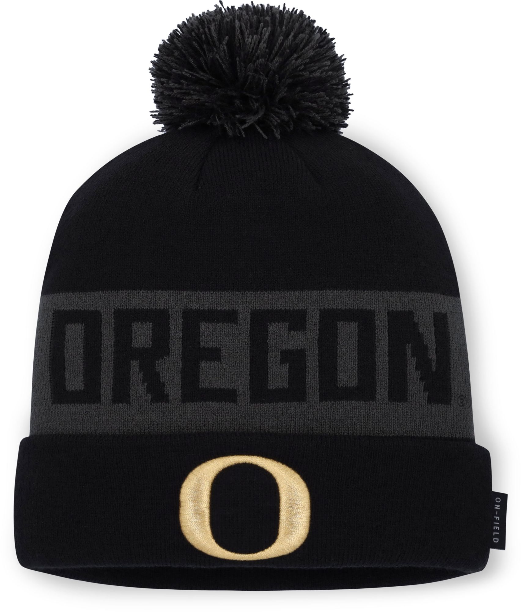 Nike Adult Oregon Ducks Black Alternate Peak Knit Hat
