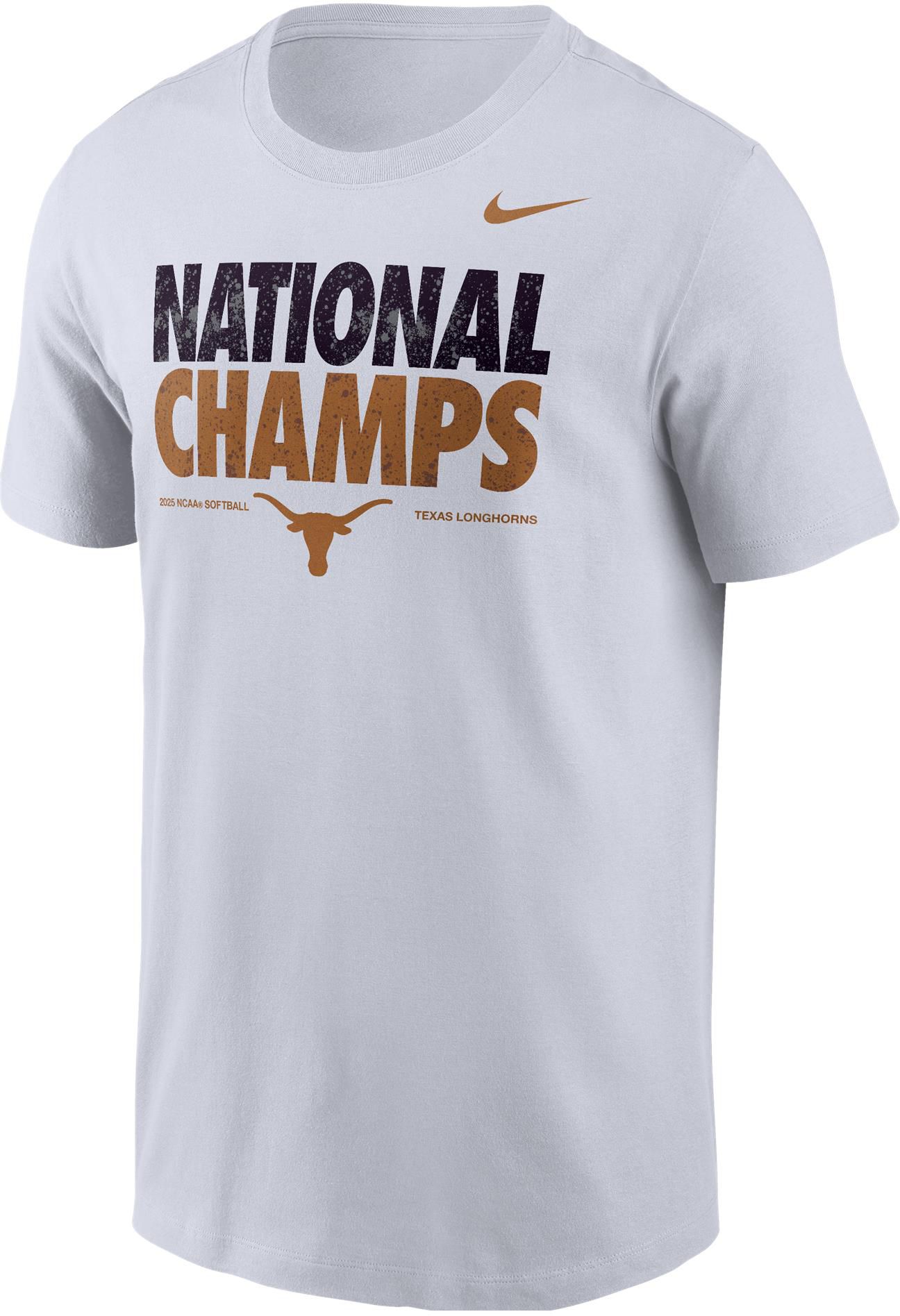 Nike Adult 2025 Women's College World Series Champions Texas Longhorns T-Shirt