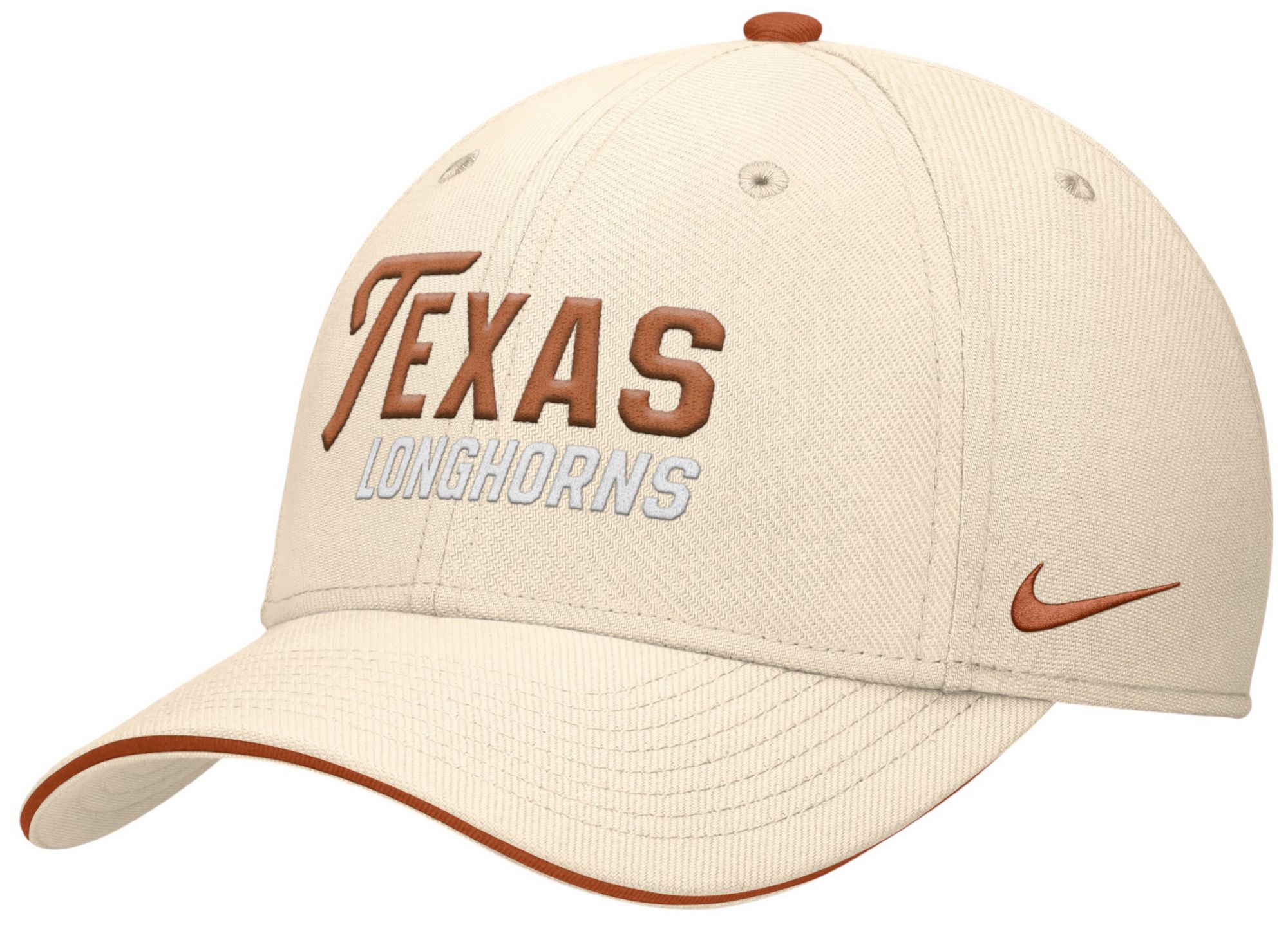Nike Adult Texas Longhorns Natural Rise Primetime Swooshflex Cap