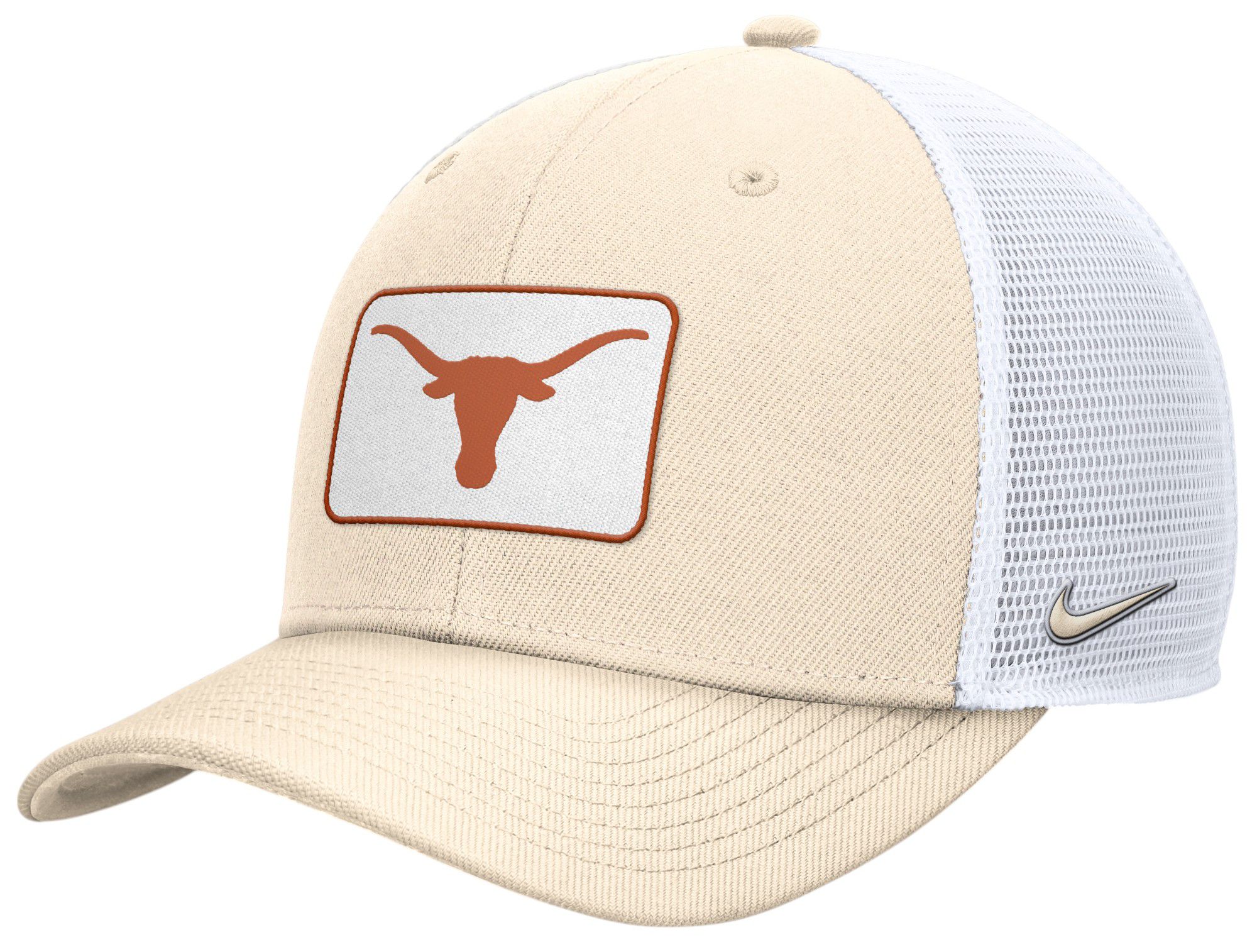 Nike Adult Texas Longhorns Natural Rise Adjustable Trucker Hat