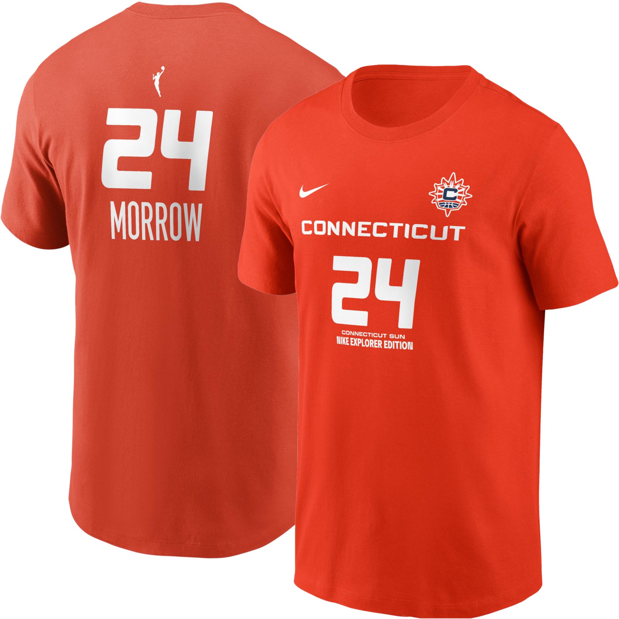 Nike Adult Connecticut Sun Aneesah Morrow #24 Orange Explorer T-Shirt