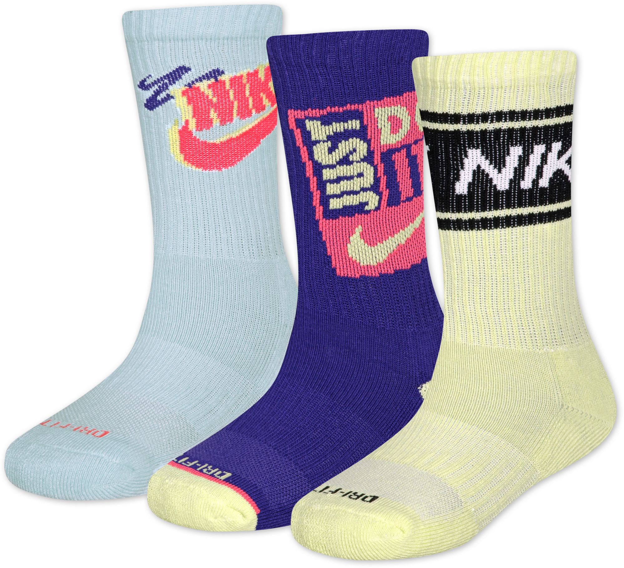 Nike Youth Sport Graphic Crew Socks - 3 Pack