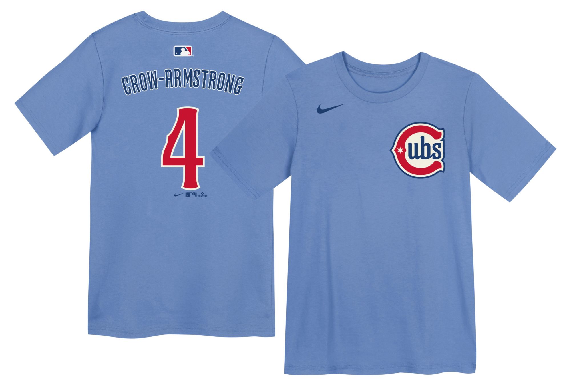 Nike Boys' Chicago Cubs Pete Crow Armstrong #4 Blue Alternate T-Shirt