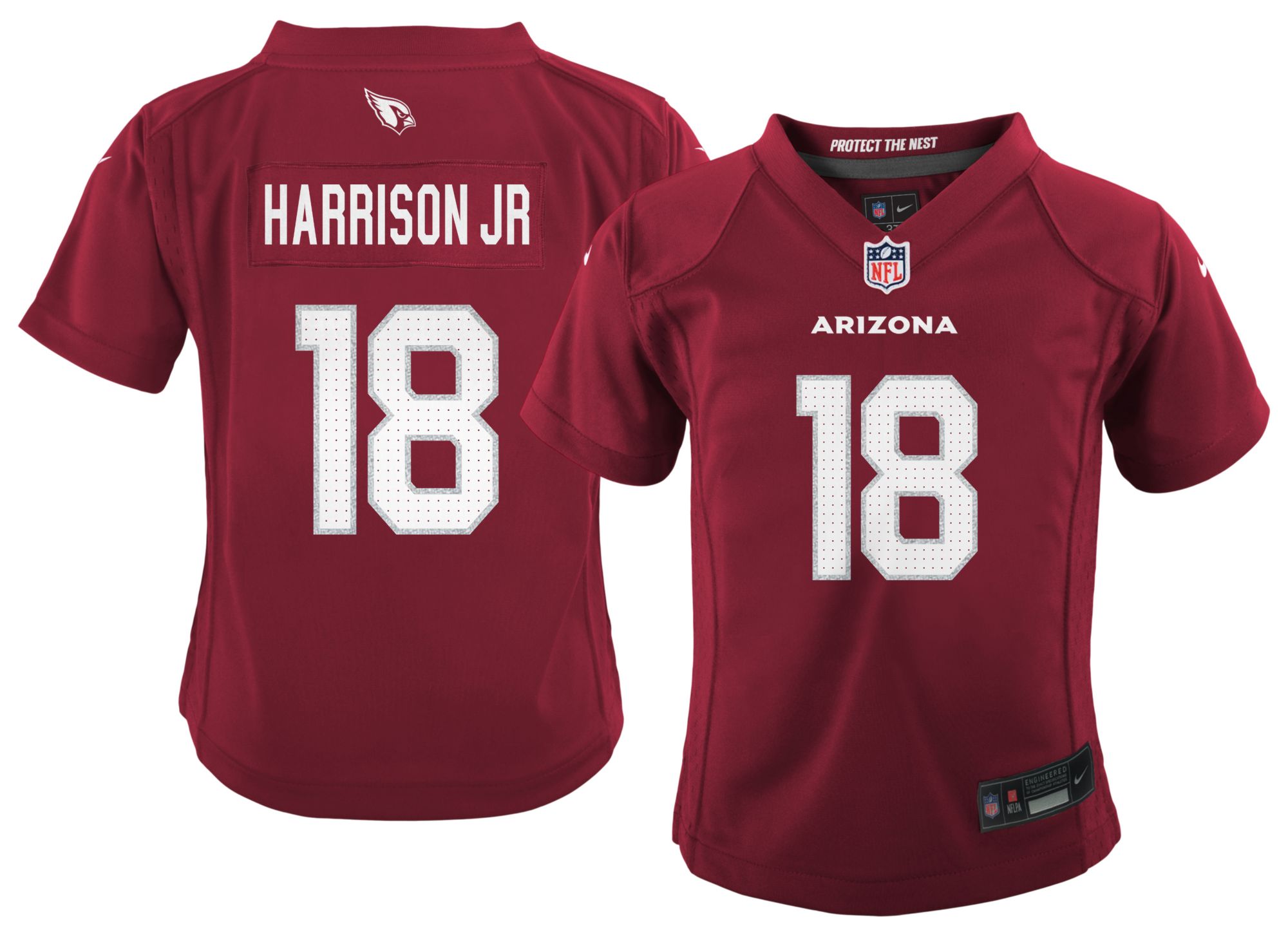 Nike Boys' Arizona Cardinals Marvin Harrison Jr. #18 Red Game Jersey