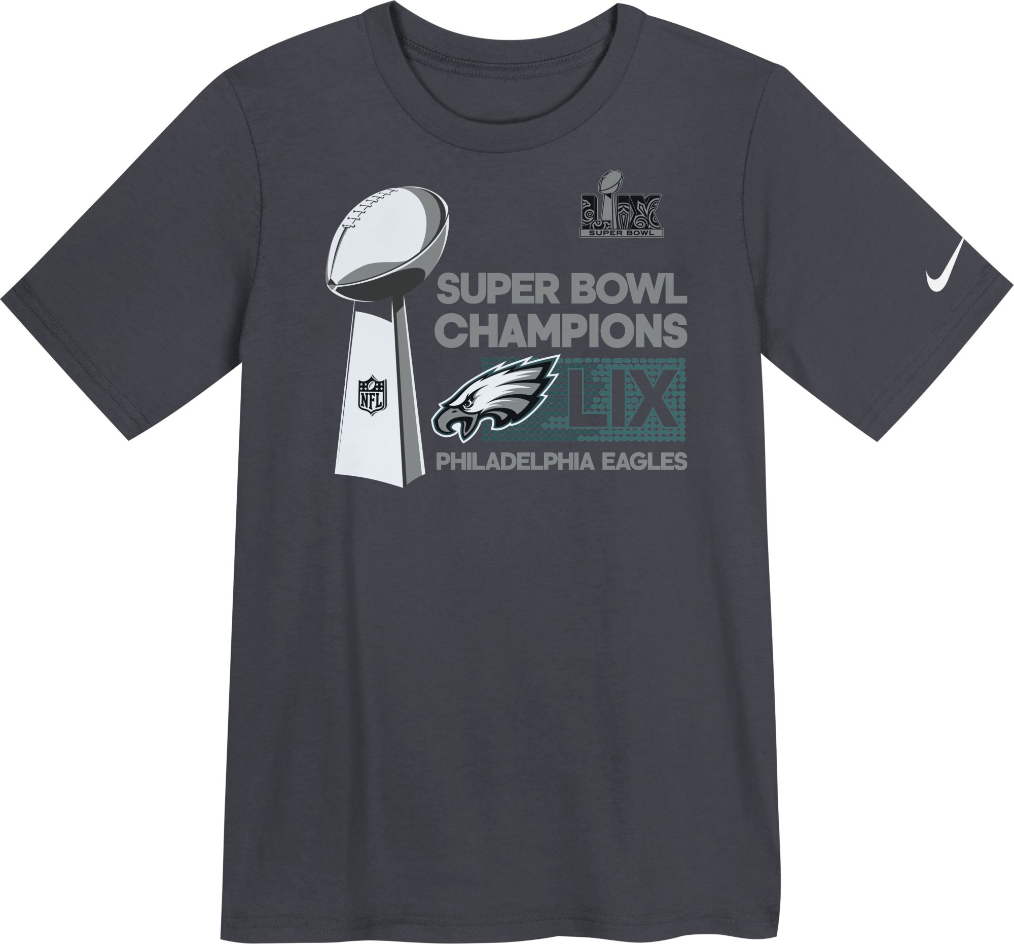 Nike Little Kids' 2024-25 Super Bowl LIX Champions Philadelphia Eagles Locker Room T-Shirt