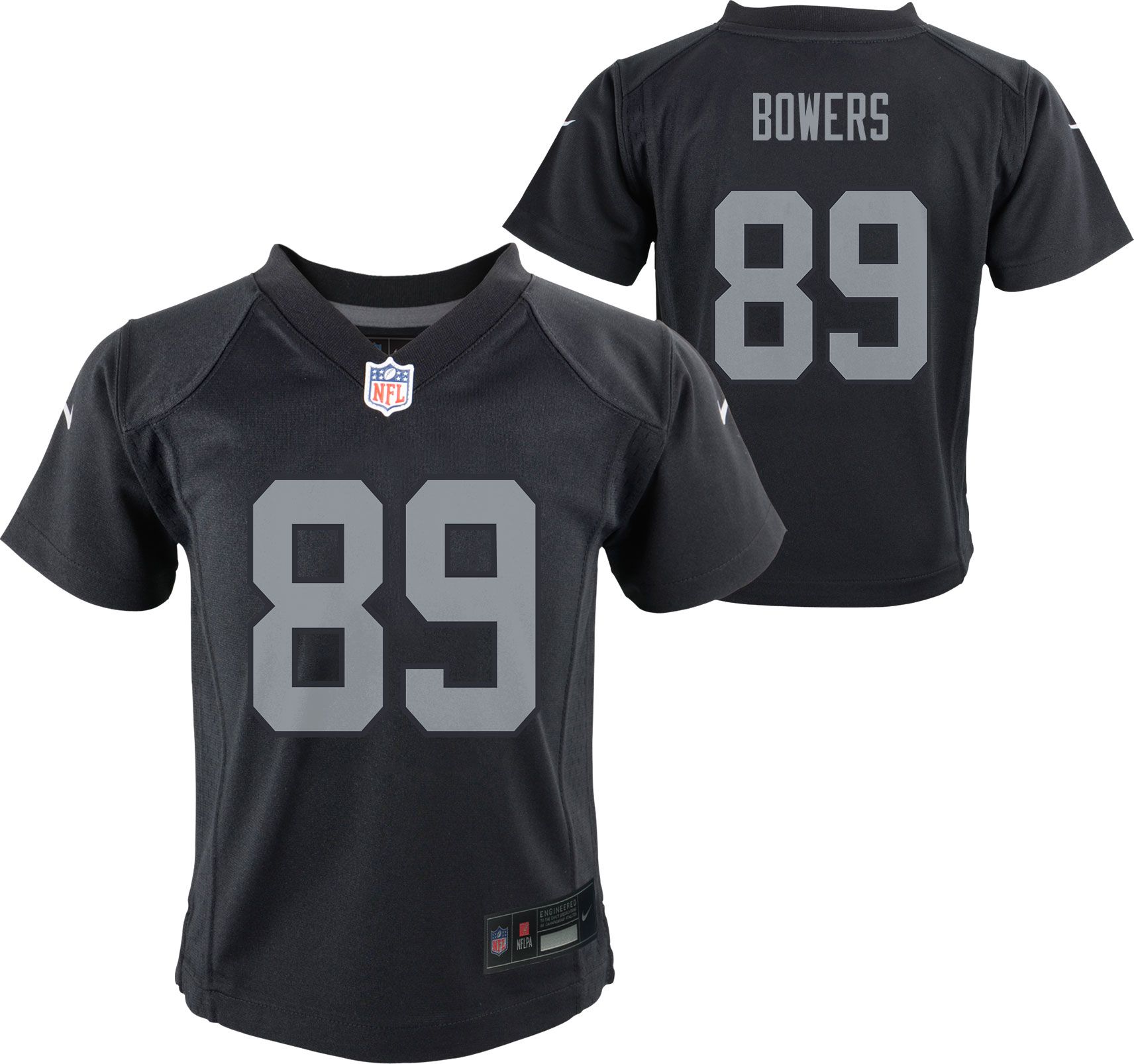 Nike Boys' Las Vegas Raiders Brock Bowers #89 Black Game Jersey