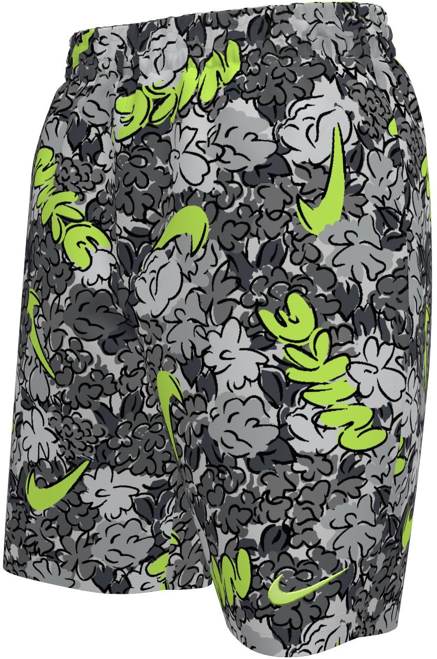 Nike Boys' Doodle Floral 7" Lined Volley Swim Shorts