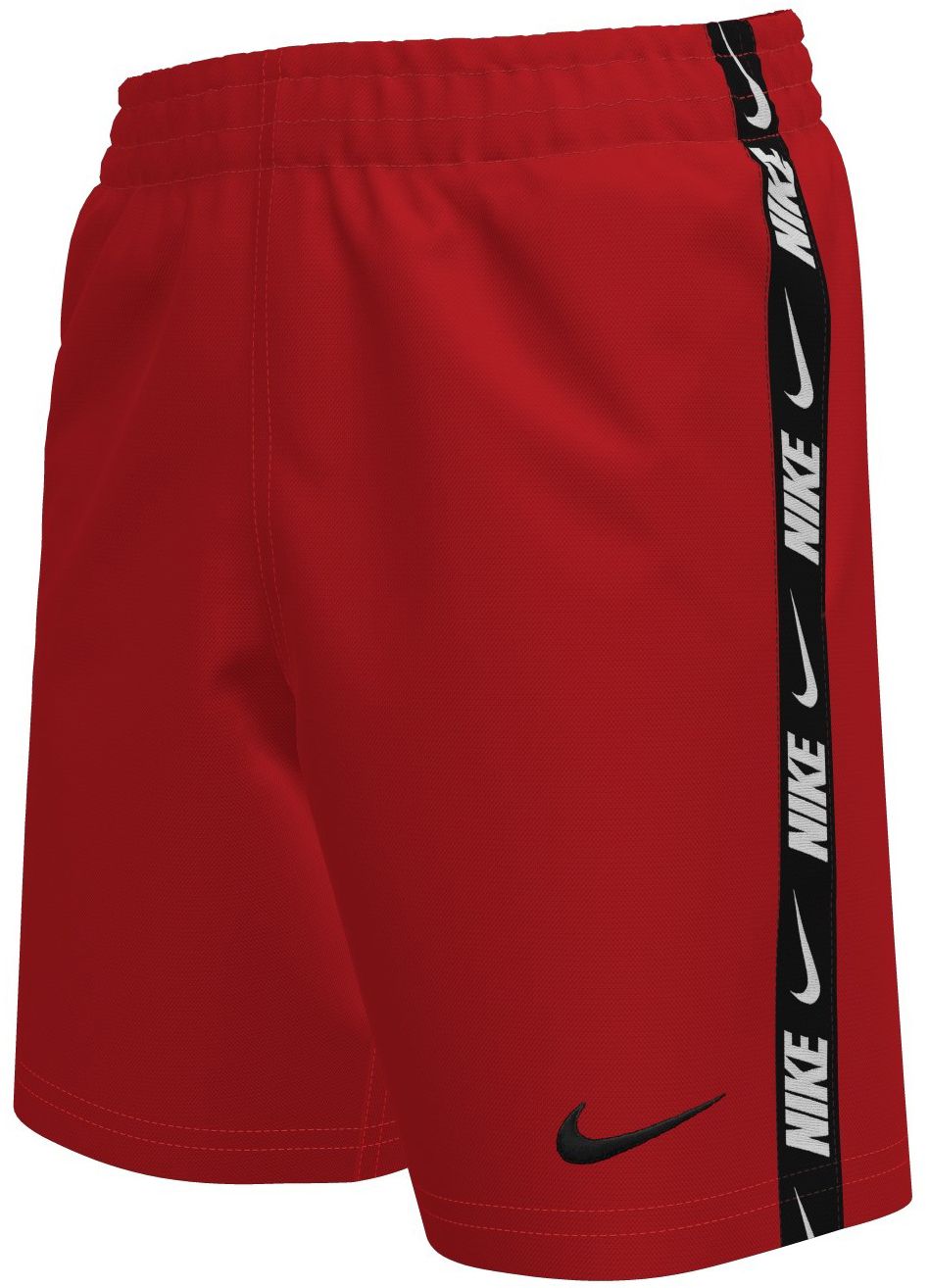 Nike Boys' Logo Tape 7" Brief-Lined Volley Swim Shorts