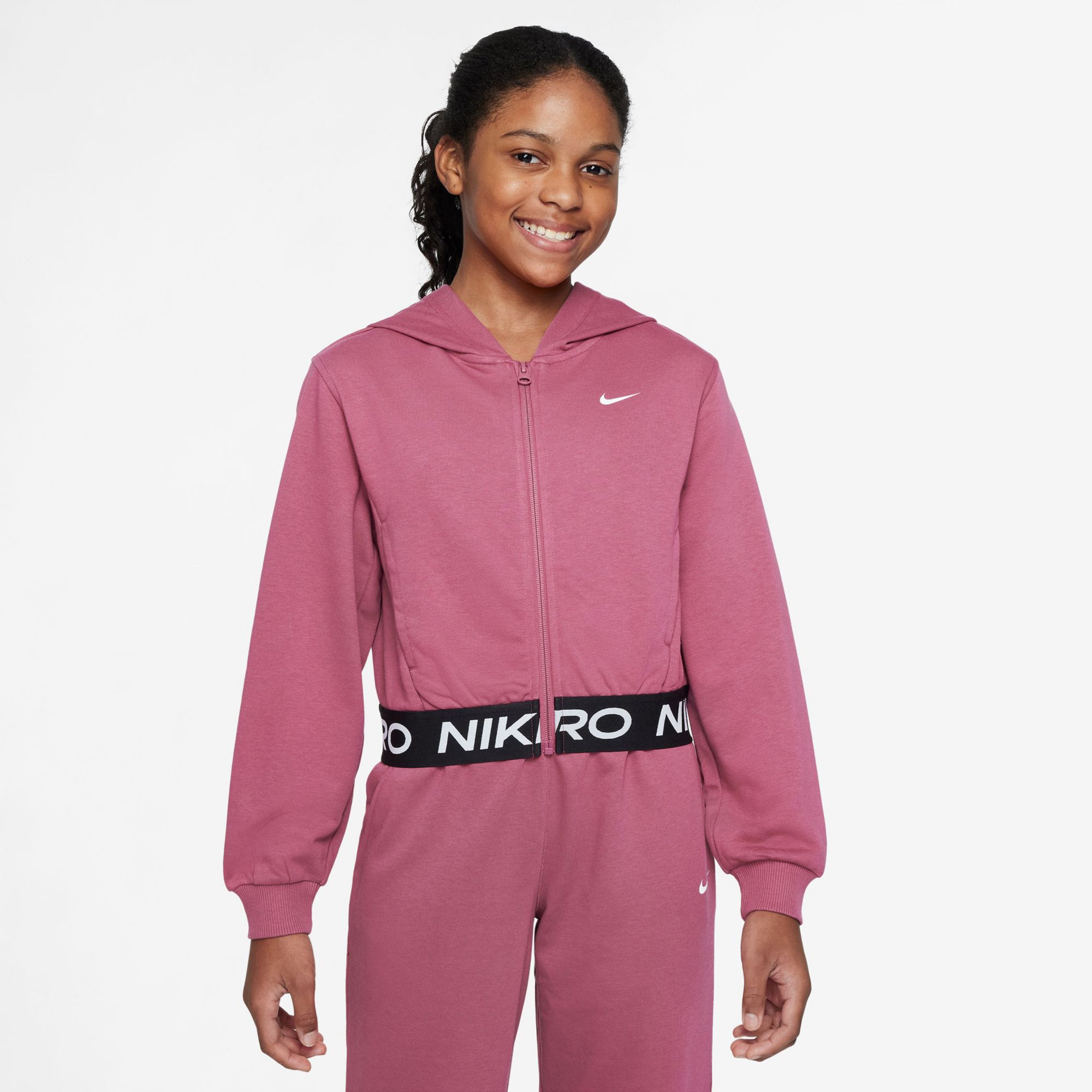 Nike Girl's Pro Fleece Dri-FIT Full Zip Hoodie