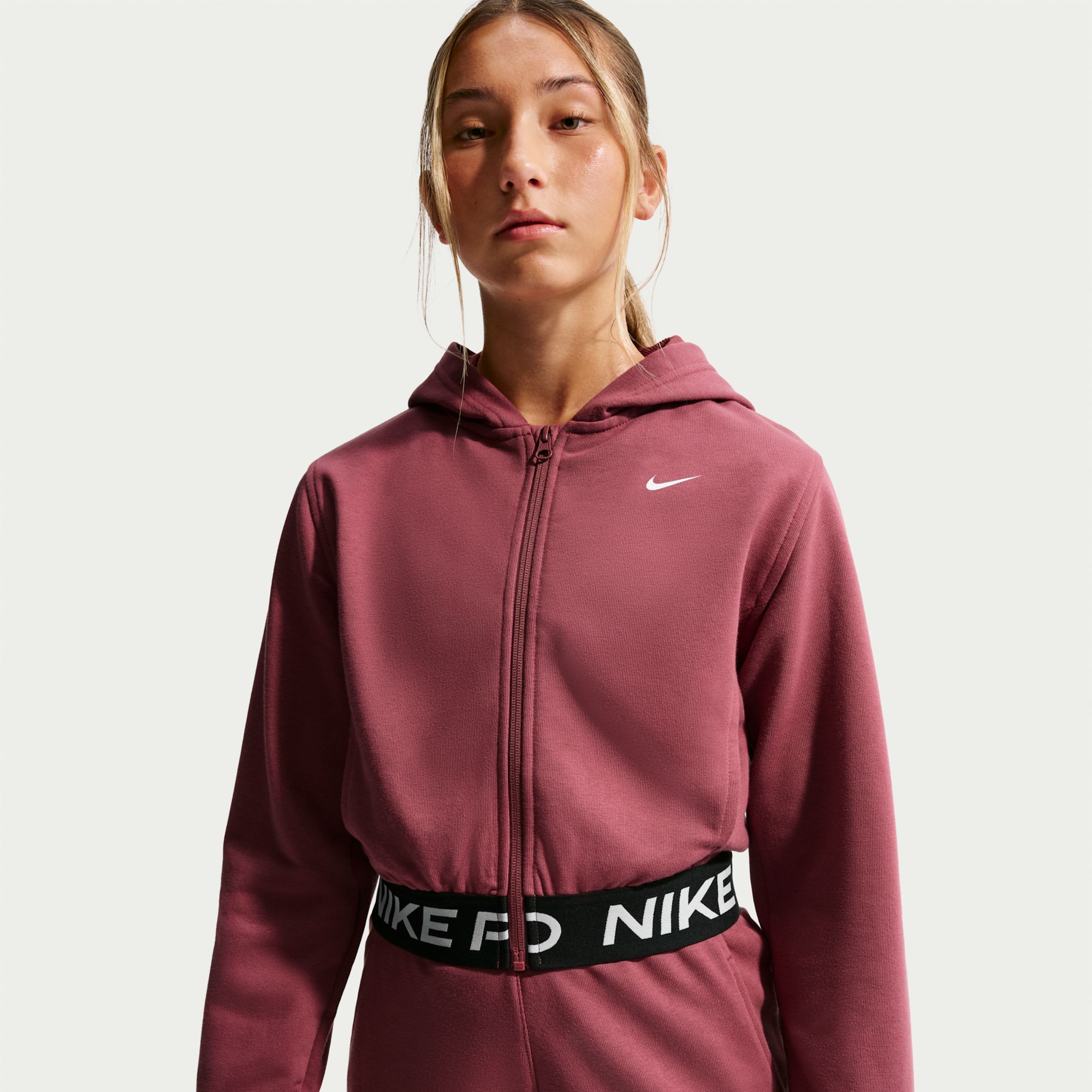 Nike Girl's Pro Fleece Dri-FIT Full Zip Hoodie