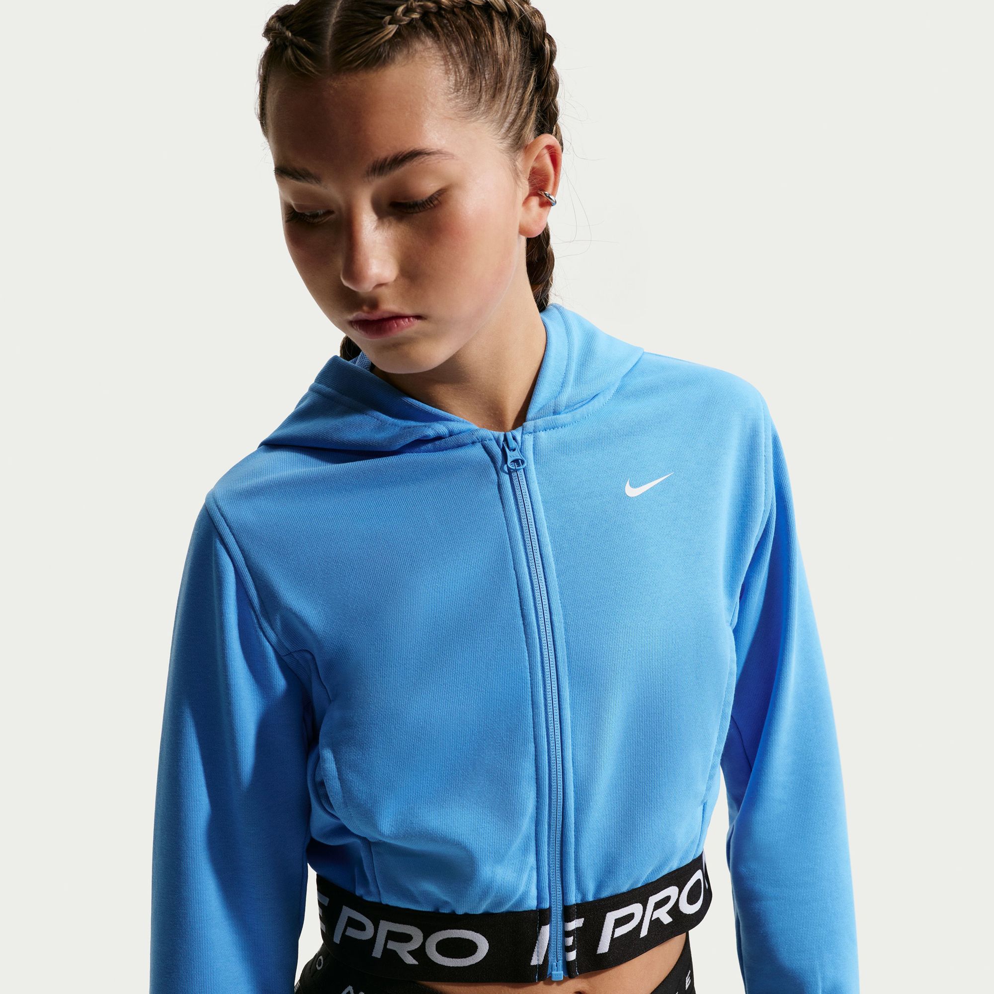 Nike Girl's Pro Fleece Dri-FIT Full Zip Hoodie