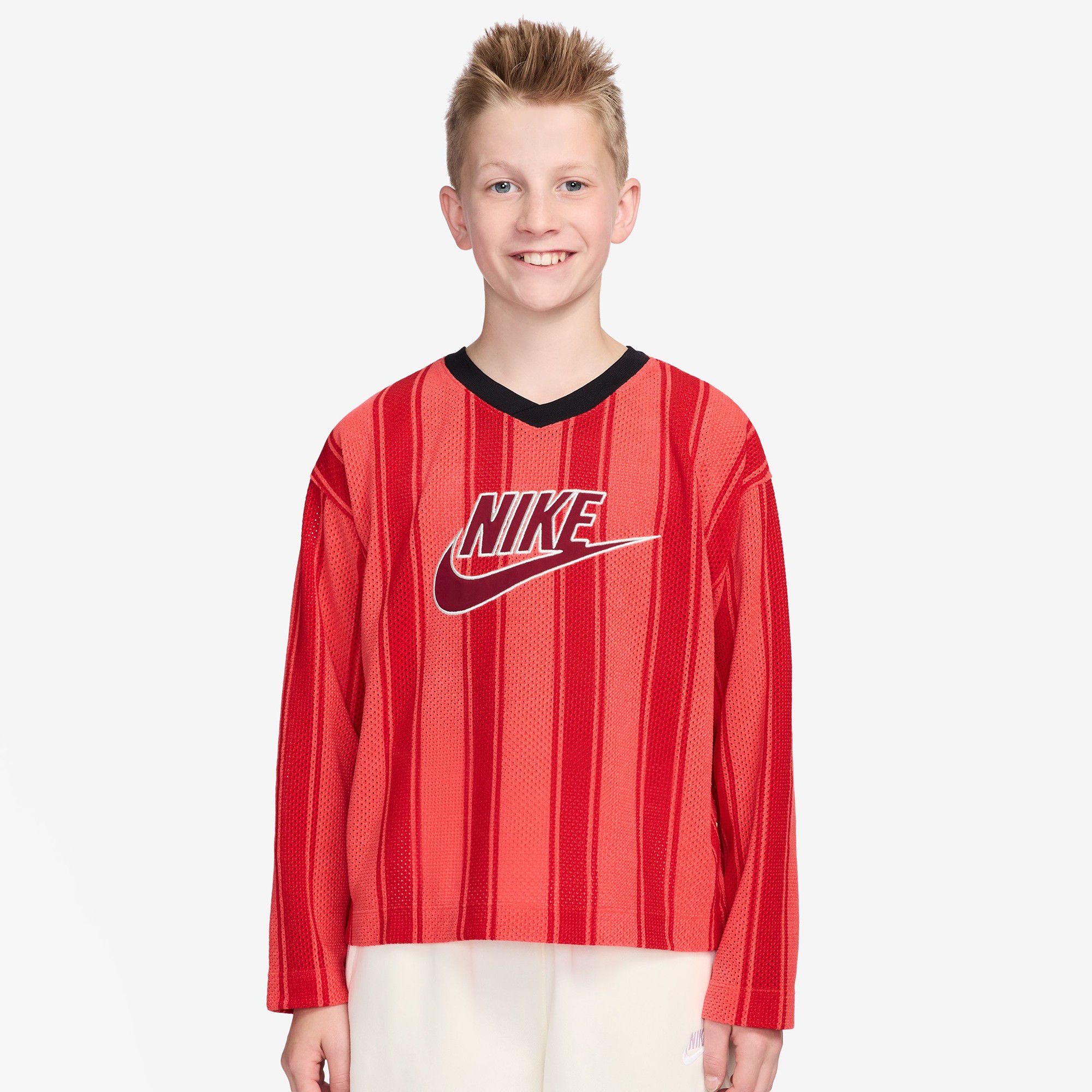 Nike Kids' Sportswear Long Sleeve Mesh Jersey