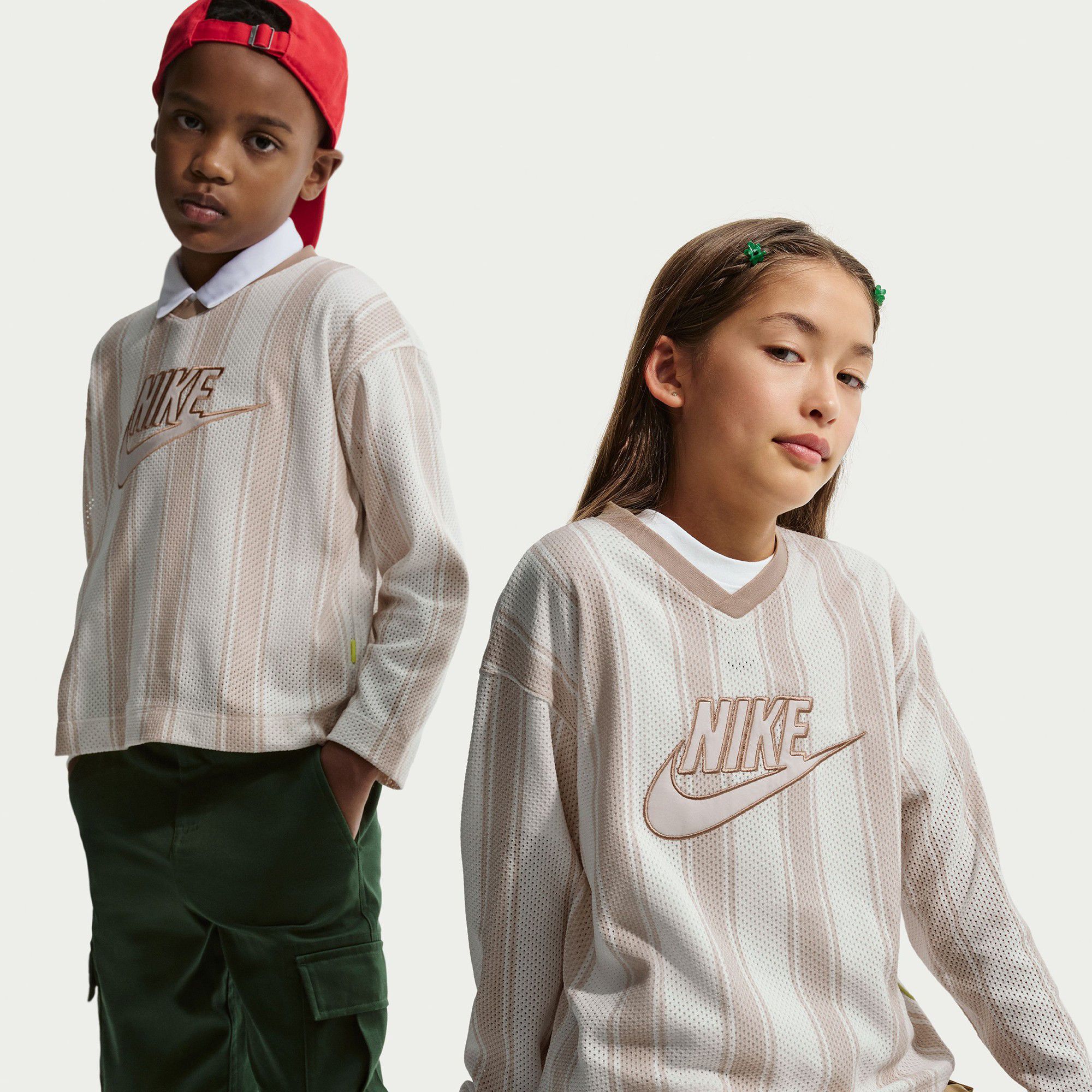 Nike Kids' Sportswear Long Sleeve Mesh Jersey